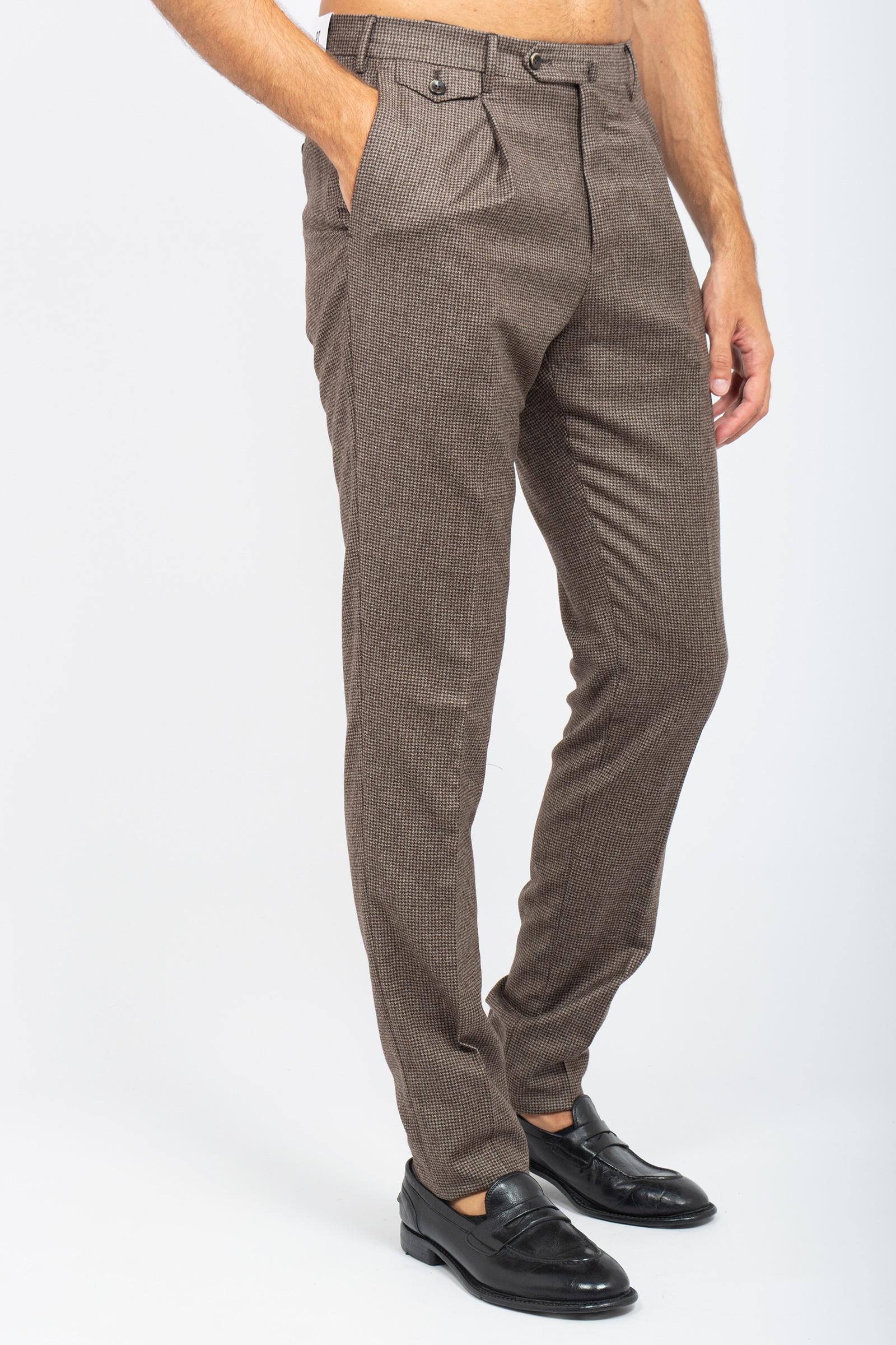 pantalone in lana check 'gentlemen' COGF11ZP0CL1 MA240150 PT TORINO 