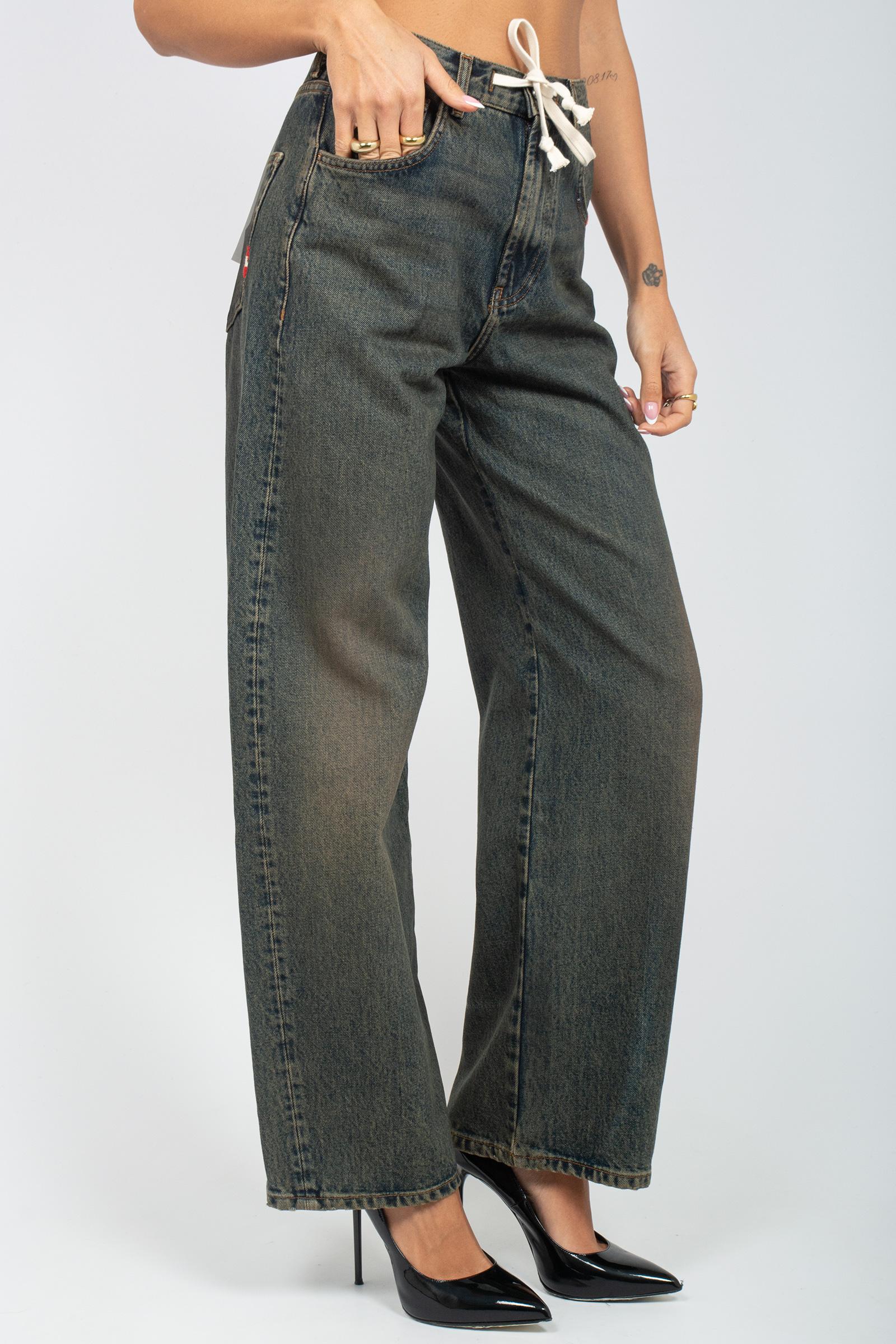 jeans in denim di cotone 'danielle' AMD115D4363008 C0999 AMISH 