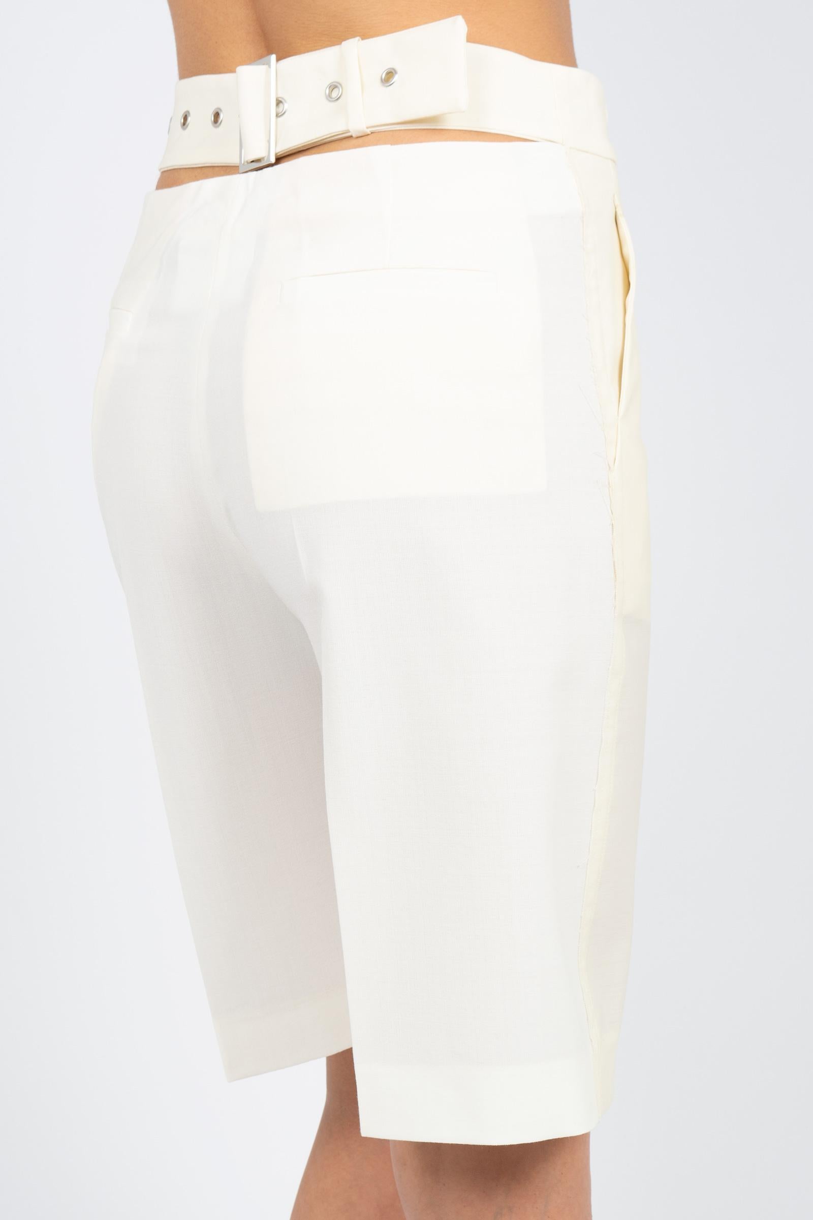 bermuda in fresco lana 'jeff' P6SZ03 W6007 ERIKA CAVALLINI 