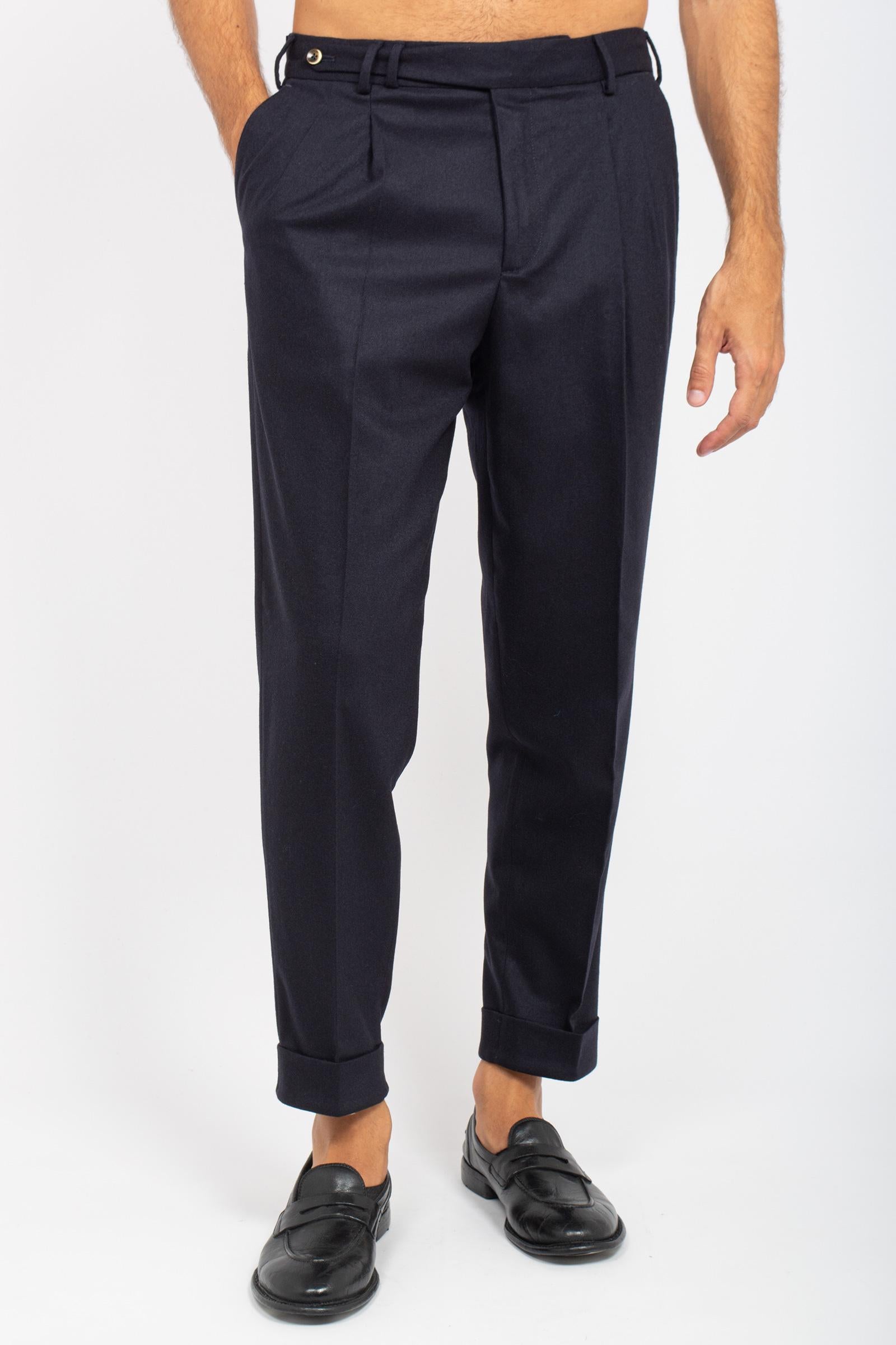 pantalone in misto lana 'carrot' COZFCLZB0CL1 TO030360 PT TORINO 