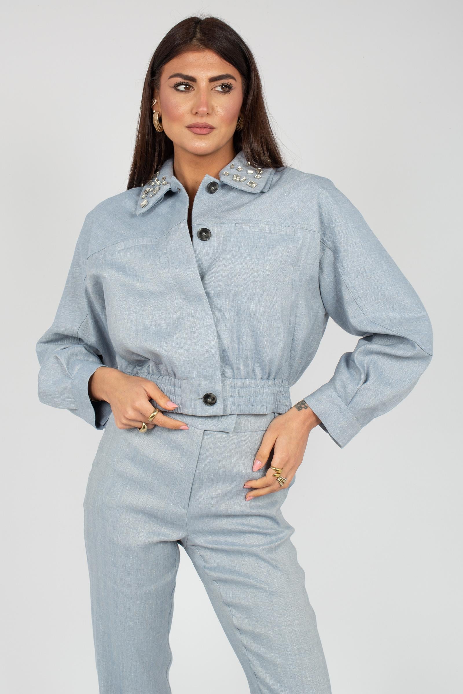 bomber in lino 'virgola' VIRGOLA 003 MARELLA 