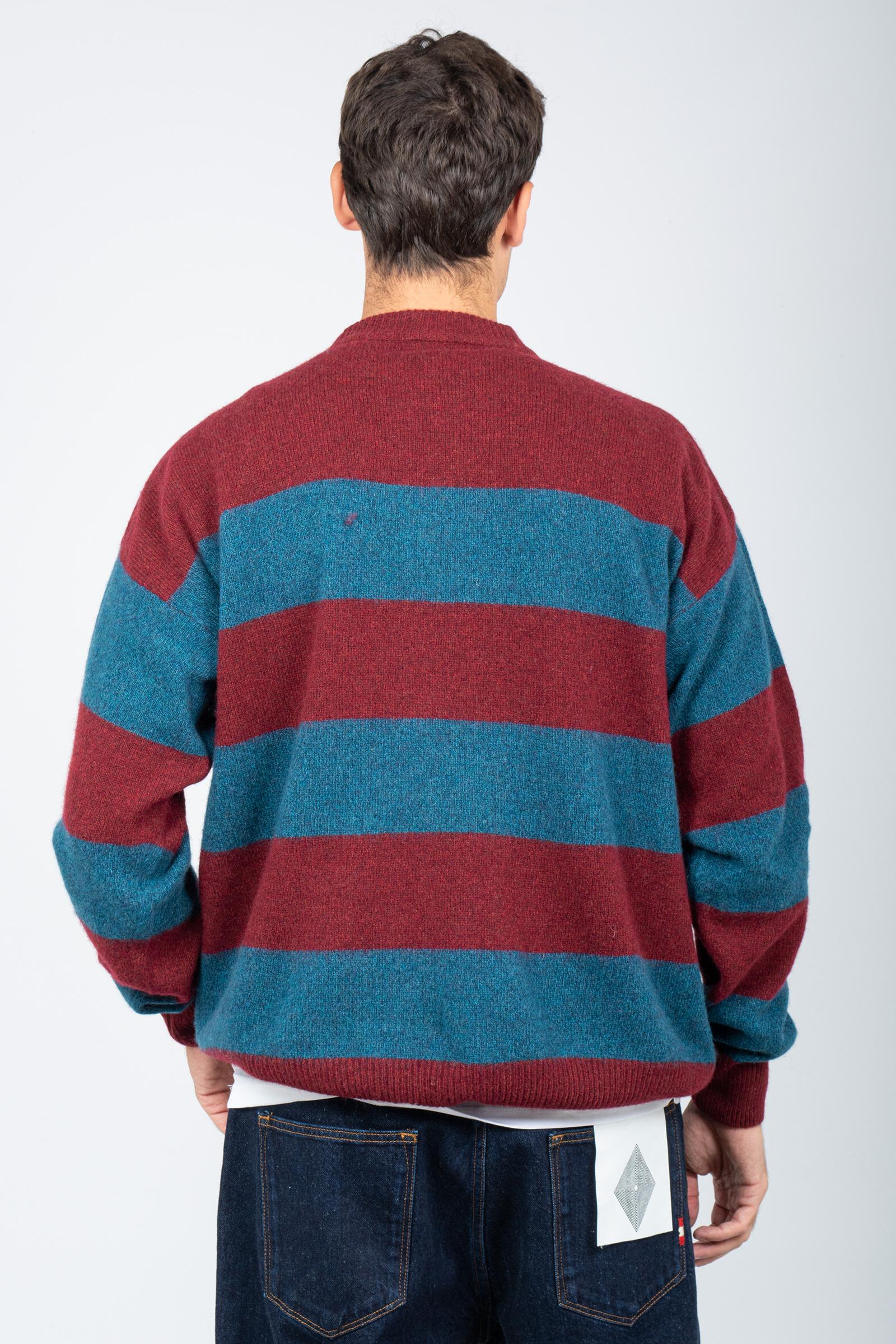 girocollo in misto lana a righe AMU058CN35XXXX C0517 AMISH 