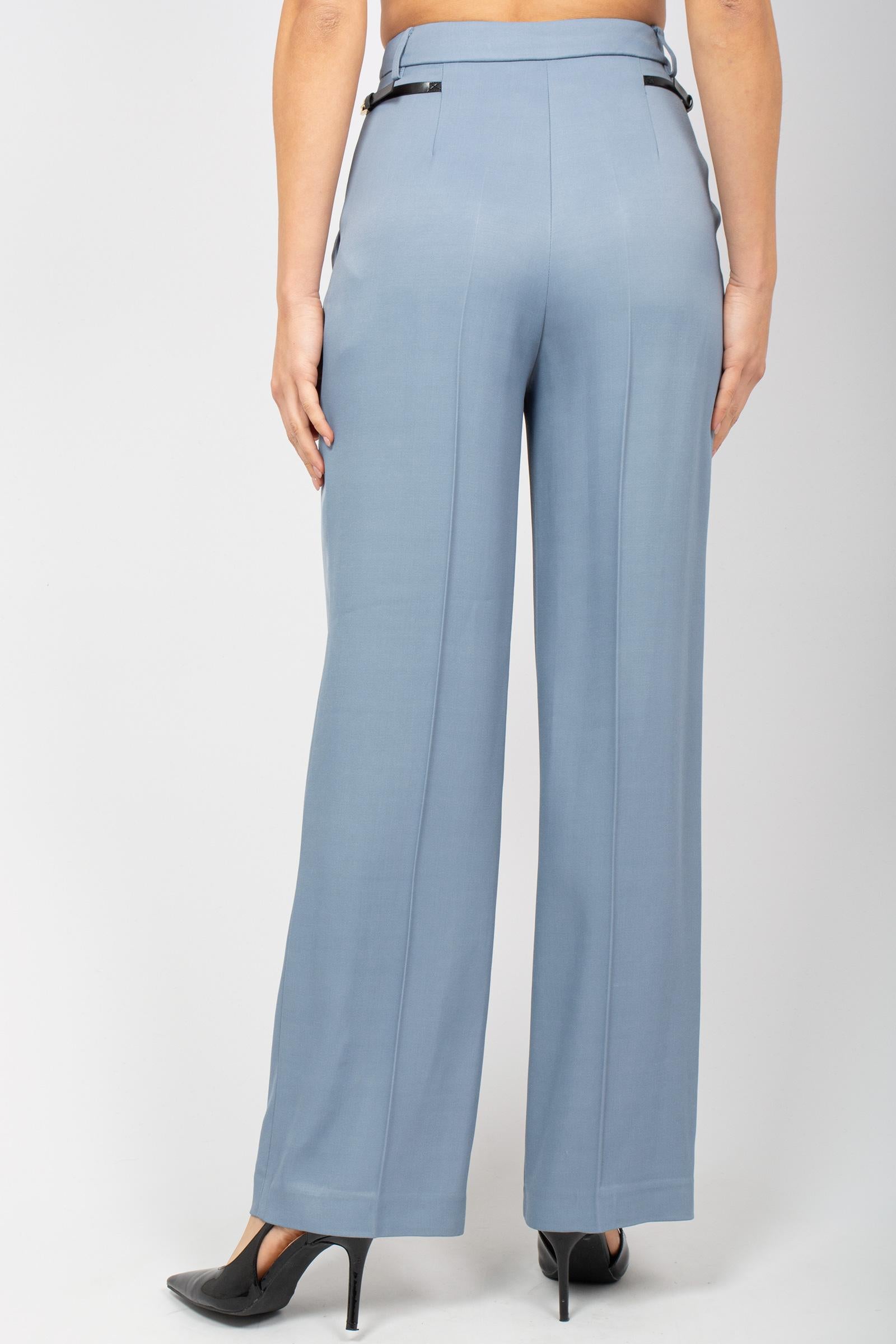 pantalone in fresco lana 'josefa' Y5WL17 L36 SEMICOUTURE 