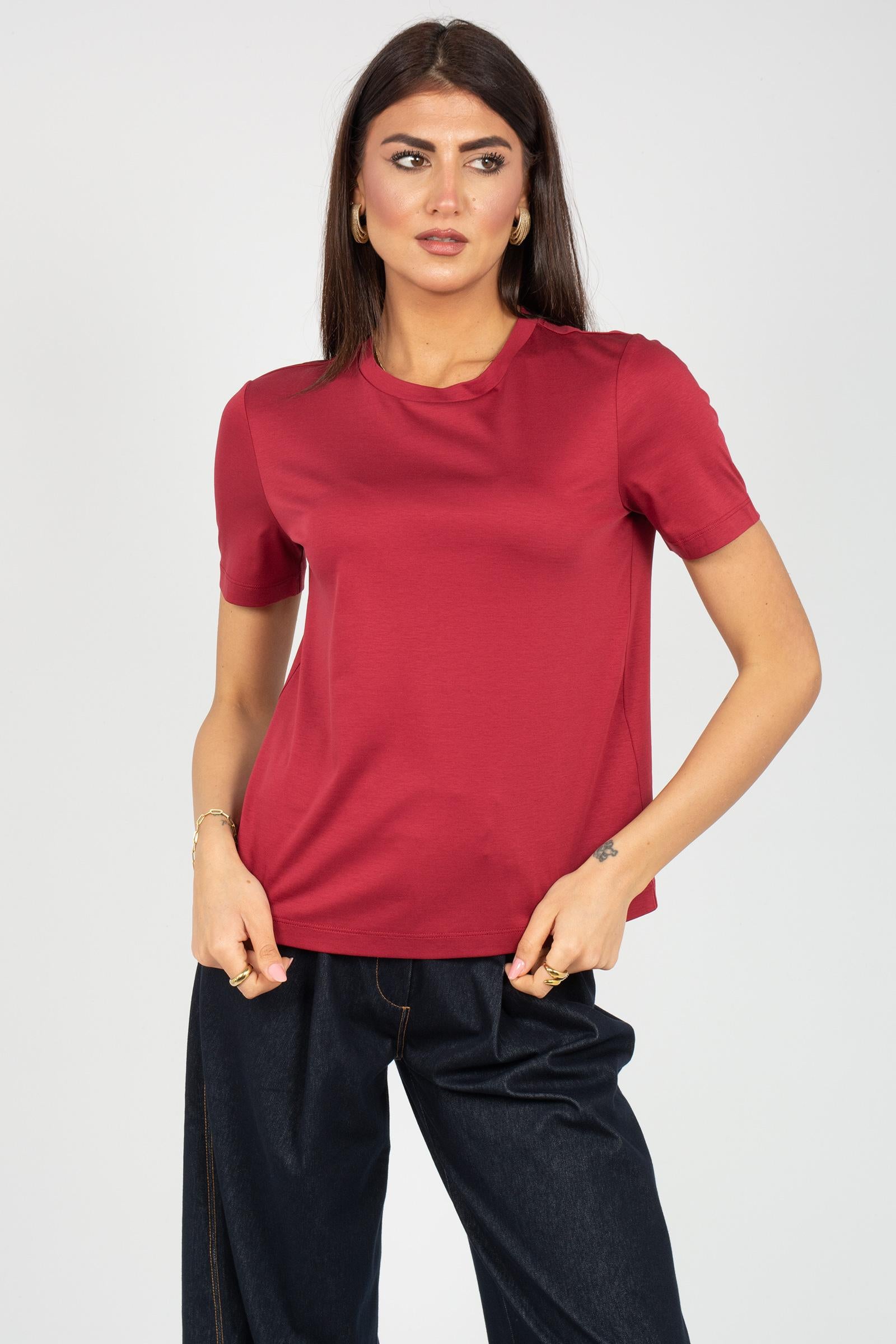 t-shirt in cotone e modal 'astice' 2616841067600 007 MM - MAX MARA 