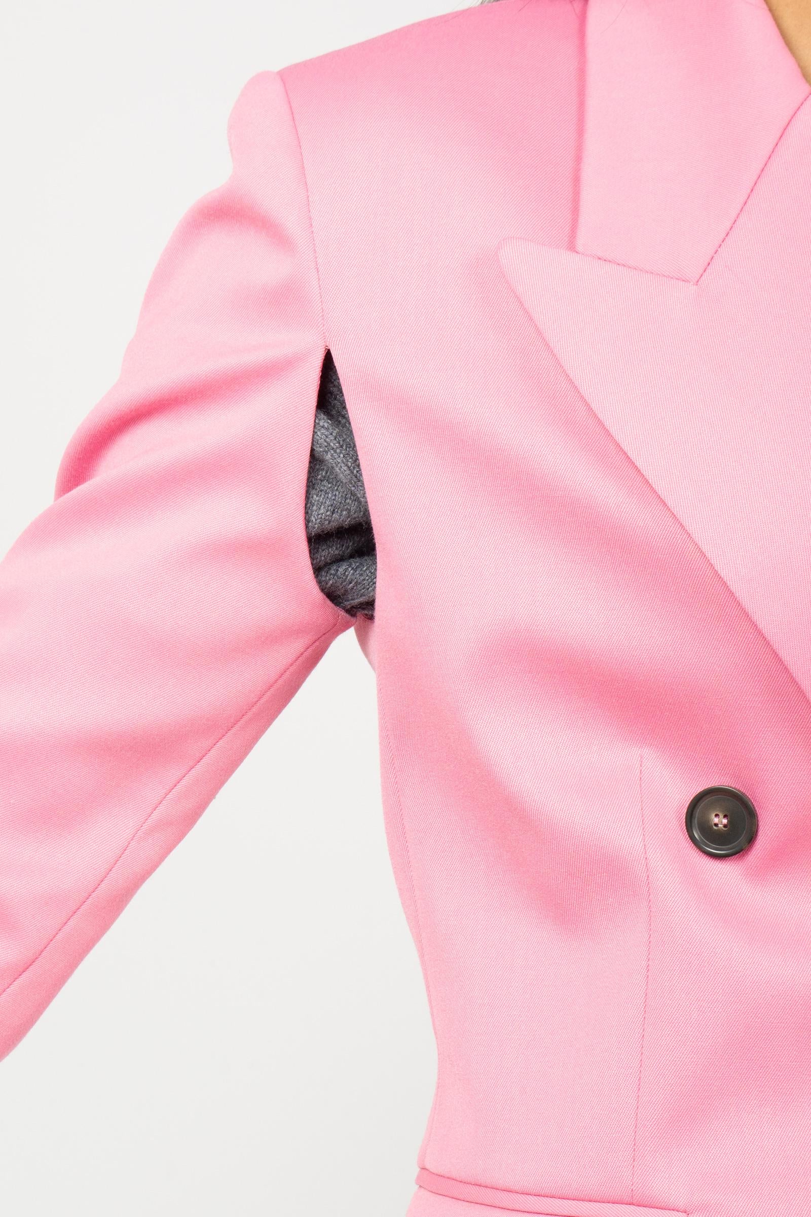 giacca doppio petto in misto lana 'sheila' P5WH05 G46 ERIKA CAVALLINI 