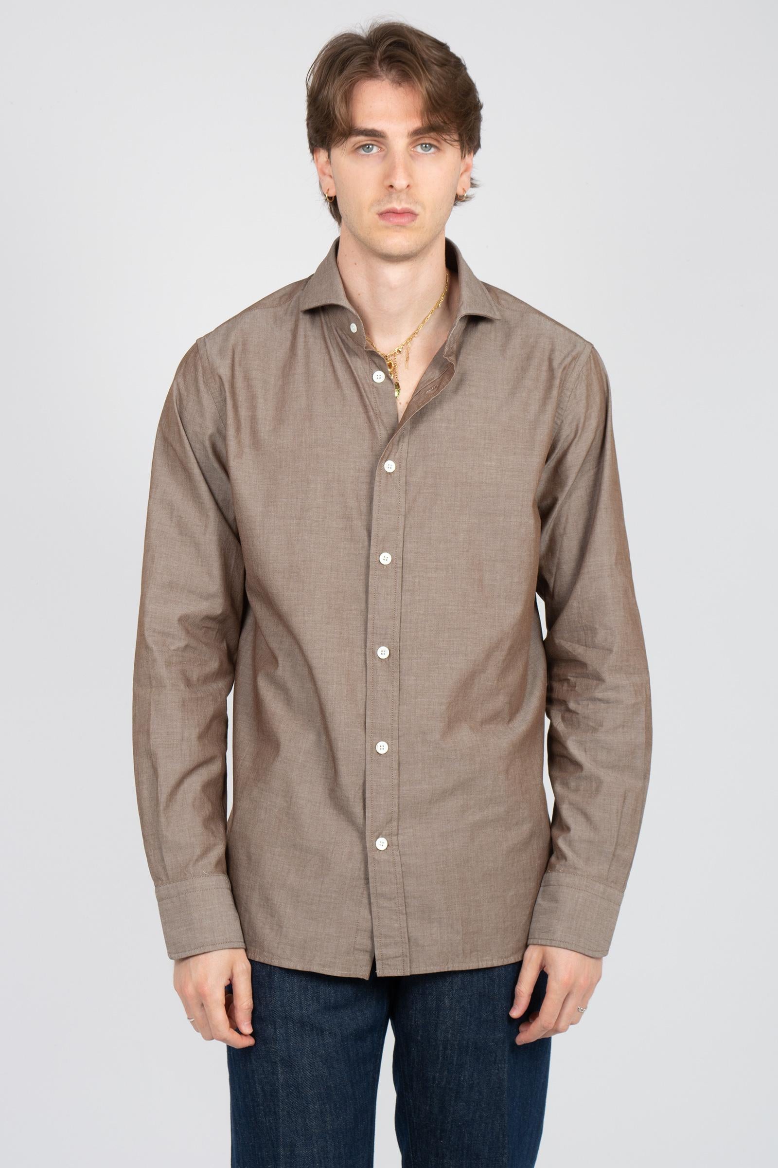 camicia in buell di cotone 34RBU27146801 04 BOLZONELLA1934 