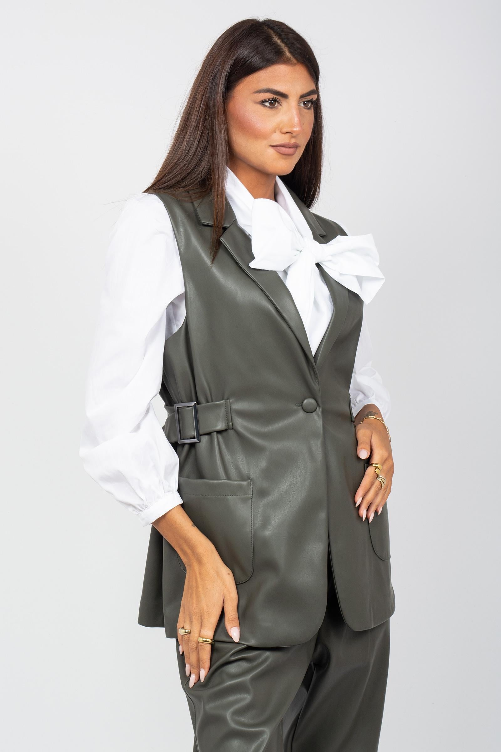 gilet in ecopelle 2416R002964N 25 DIANA GALLESI 