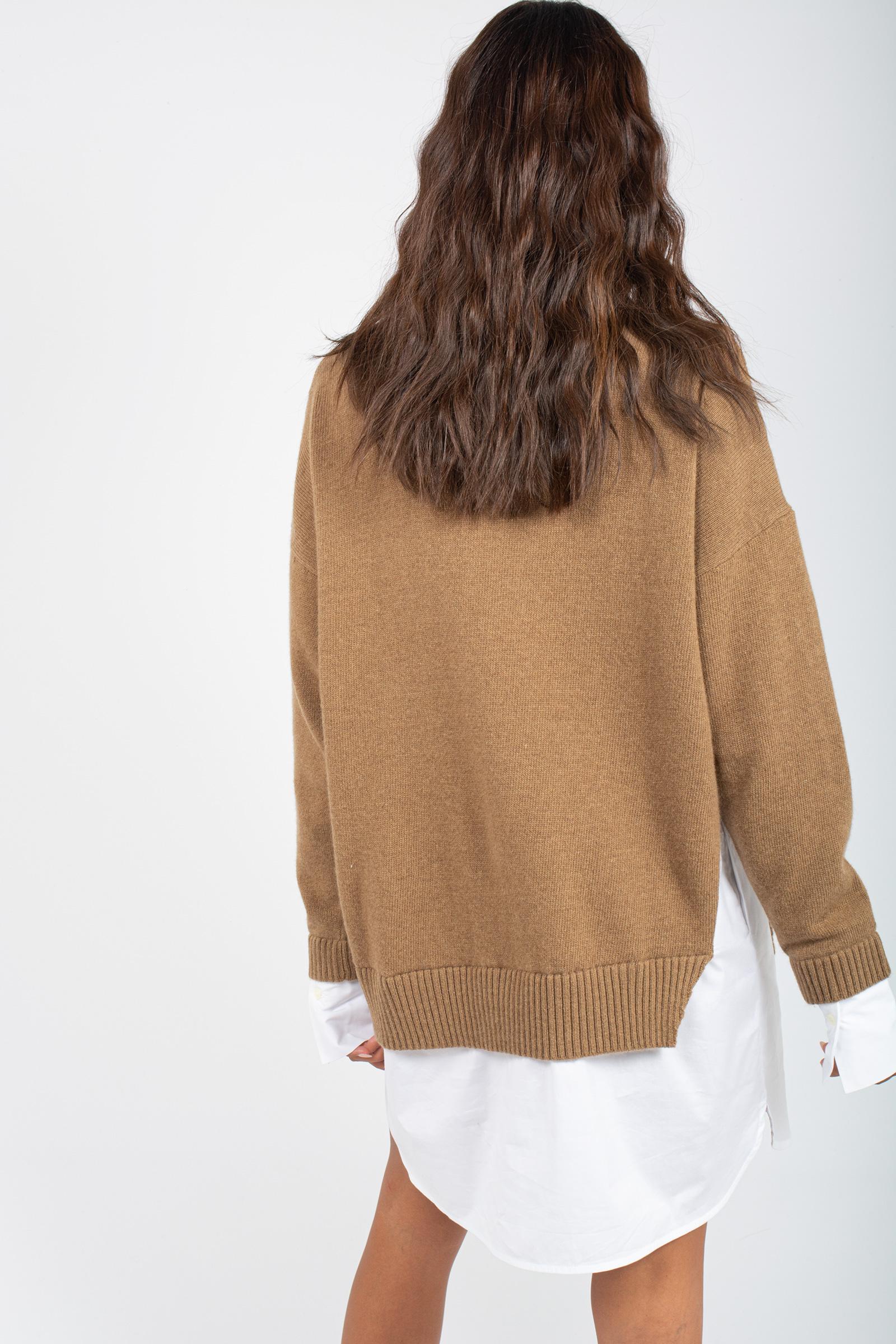 abito girocollo in misto mohair 'luigia' Y5WG03 V32 SEMICOUTURE 