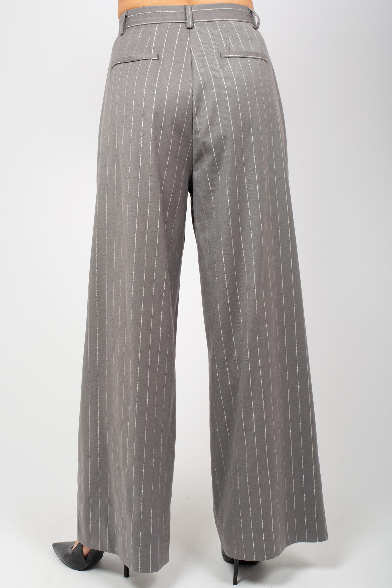 pantalone gessato con pince F25PL11 PN11 WEILI ZHENG 