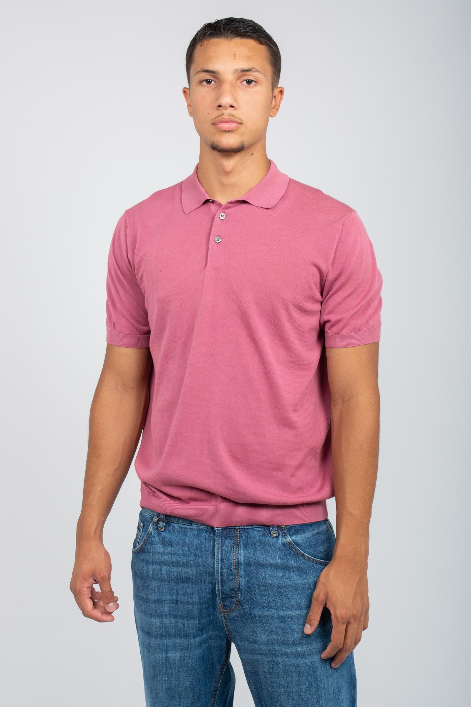 polo in cotone unito D0GN202 349 DRUMOHR 