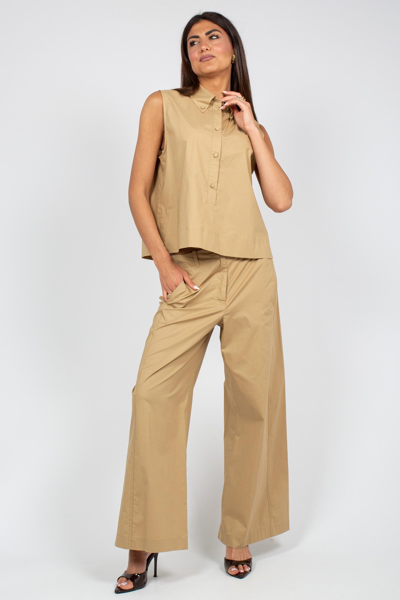 pantalone in popeline di cotone PT1401220654 024 SEVENTY 