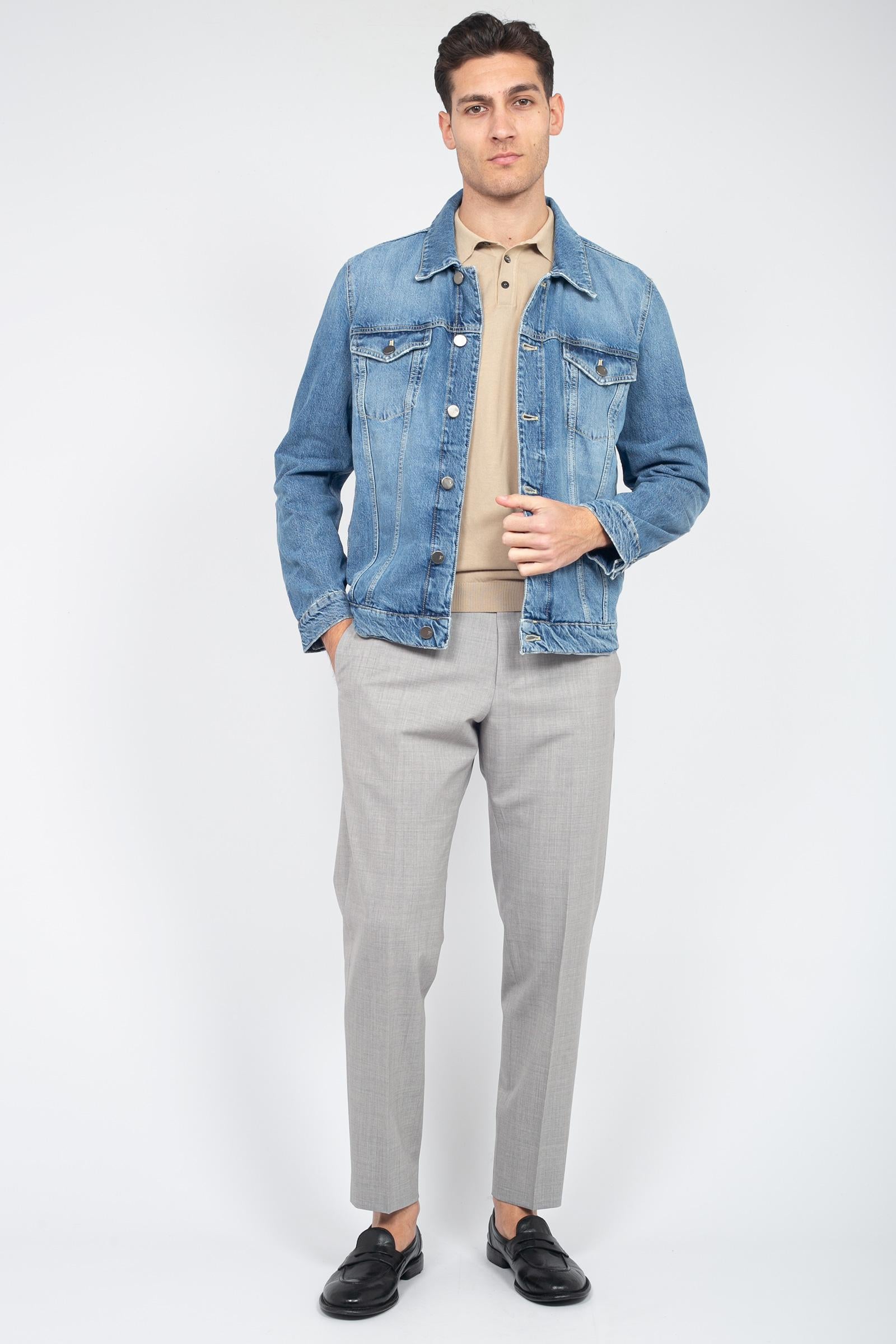 giubbino in denim C52PGB06 OA5140MI07 PT TORINO DENIM 