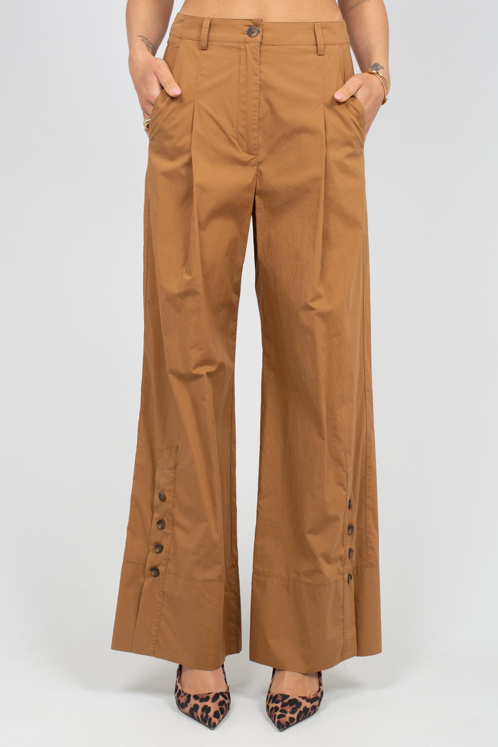pantalone ampio in cotone VELUR307 1352 HANAMI D'OR 