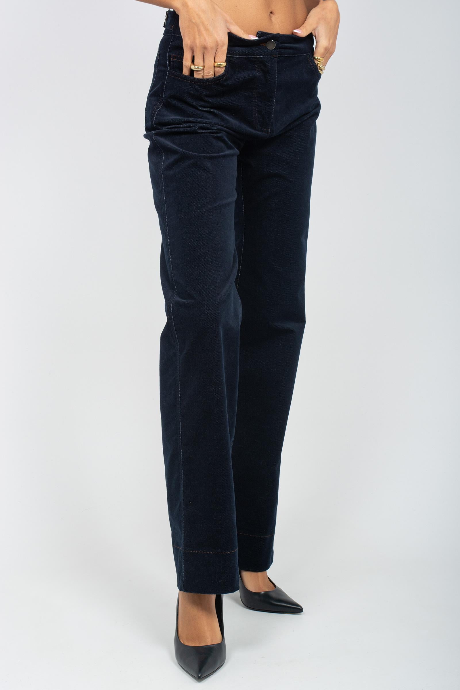 pantalone in denim di velluto 61773 22 D.EXTERIOR 