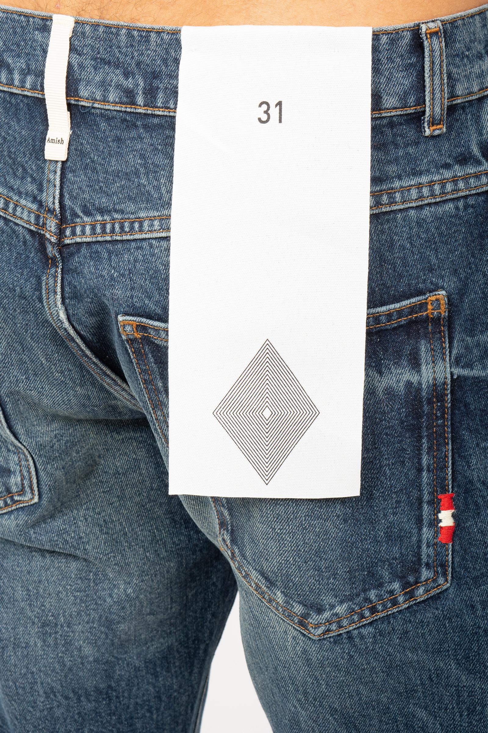 jeans in denim di cotone 'james' AMU010D4363007 C0999 AMISH 