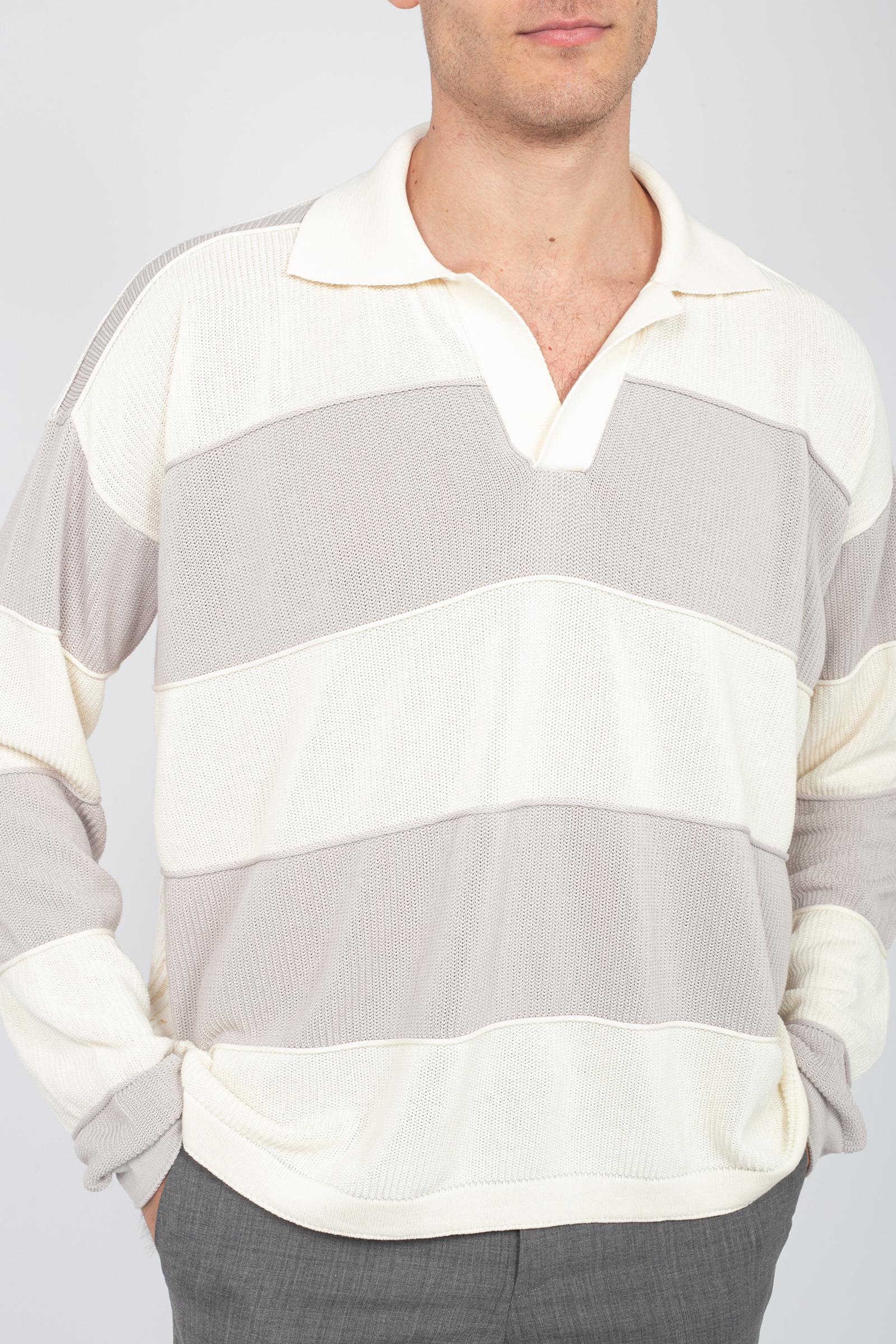 polo oversize a righe AFU28 551 ATOMO FACTORY 