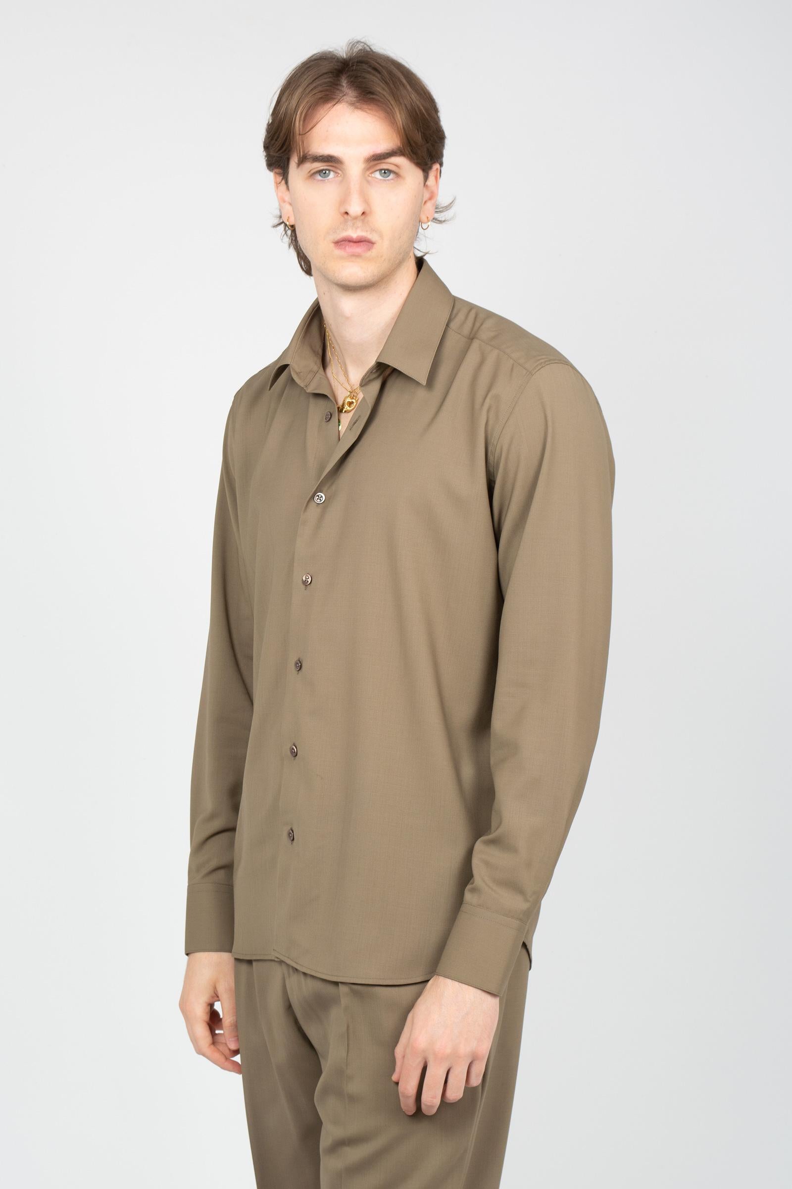 camicia oversize con bottoni in madreperla TL6SIT050RBO ZI560130 PT TORINO 