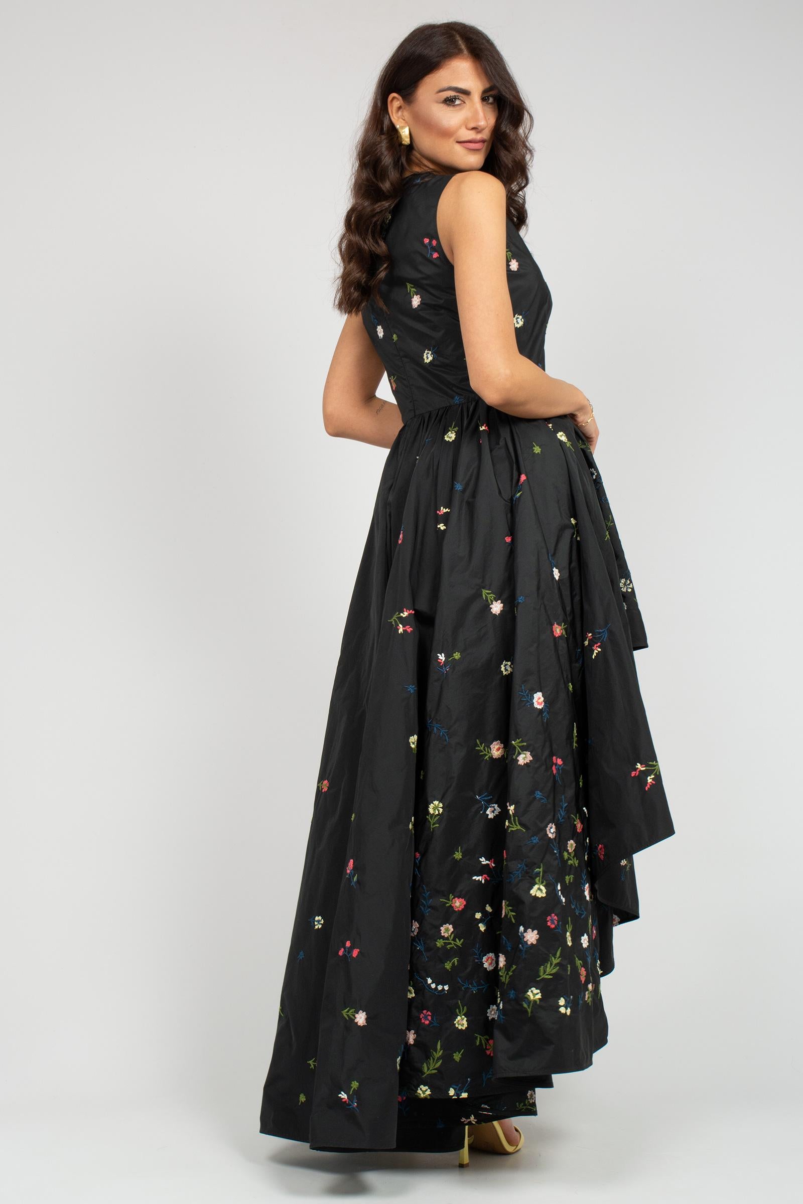 abito in taffeta ricamata 26SMCV41526SPL161 99311 MAISON COGO 