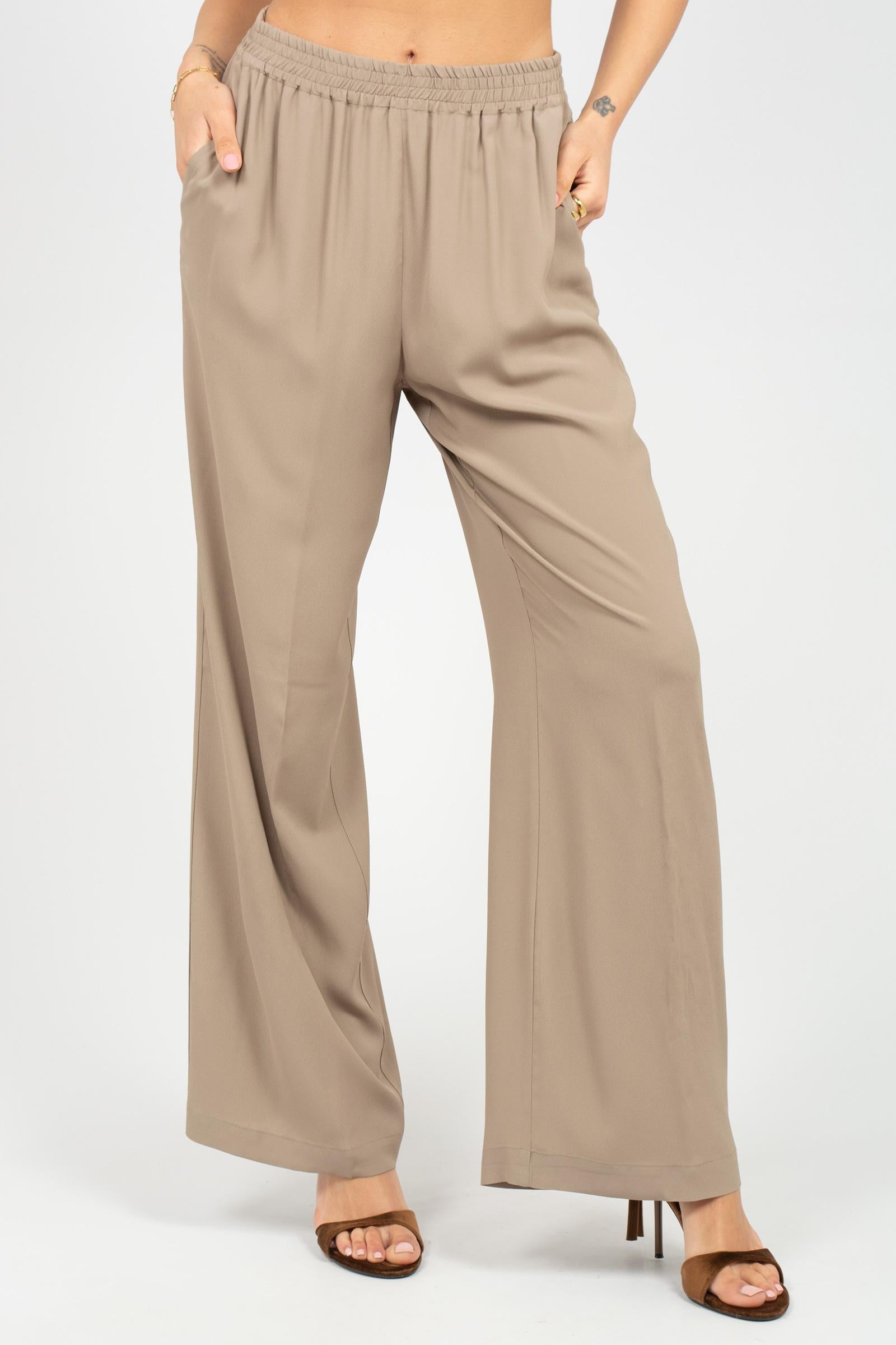 pantalone in crepe di misto seta PT1356460090 044 SEVENTY 
