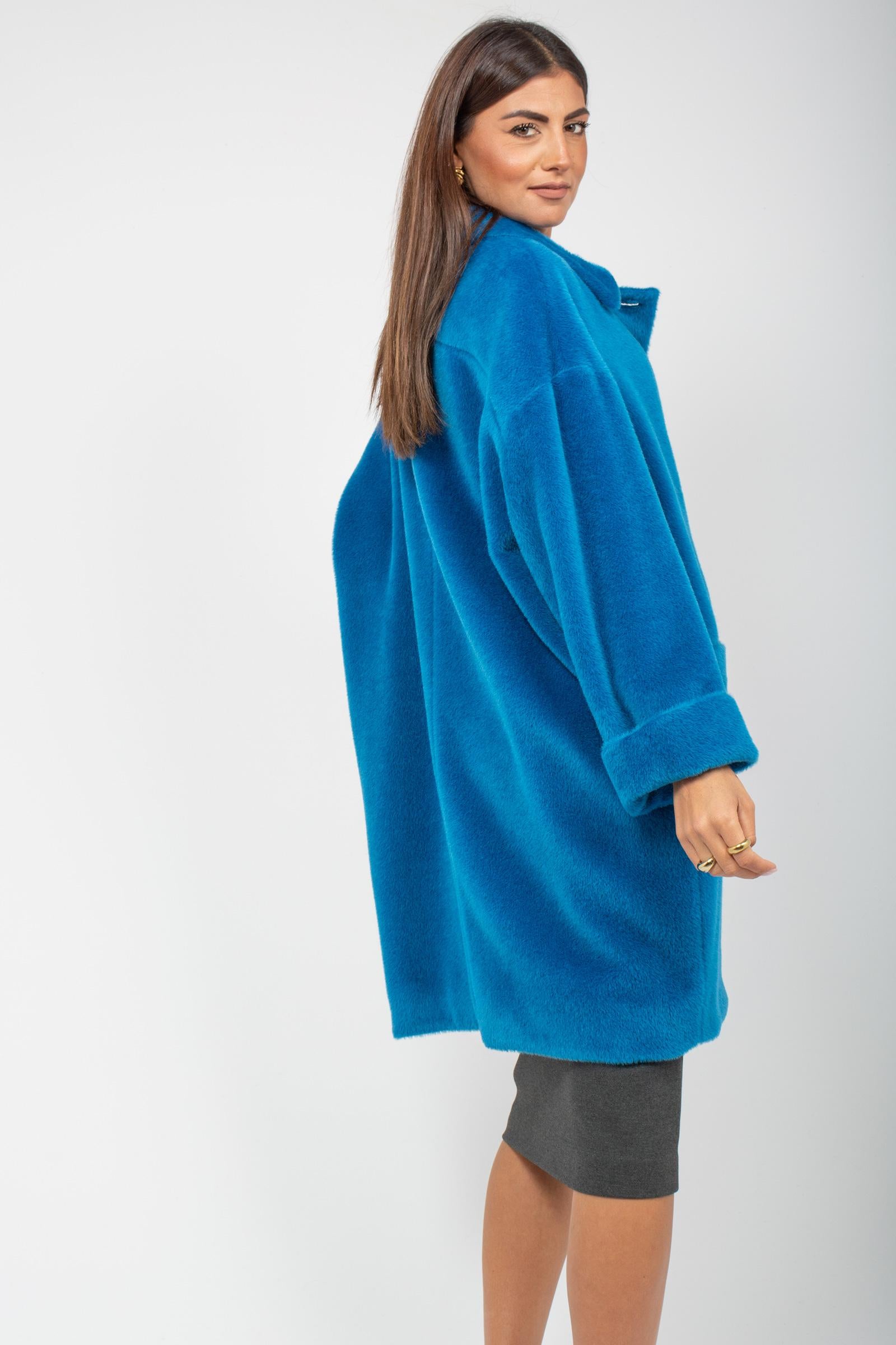 cappotto collo tondo in alpaca 82000329163M2 9497 TARDIA 