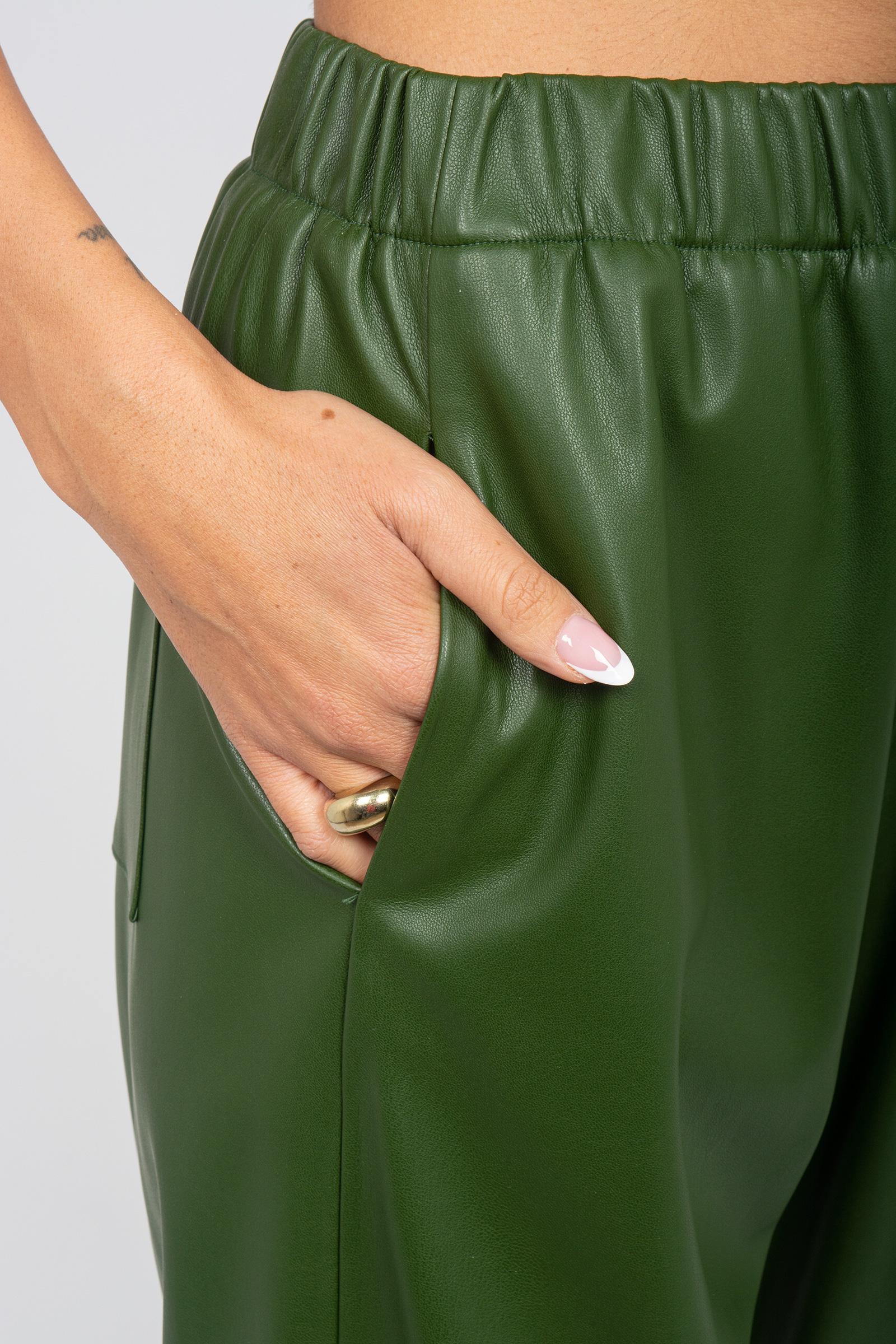 jogger in ecopelle &#39;spinello&#39; SPINELLODD08 OLIVA DOUUOD 