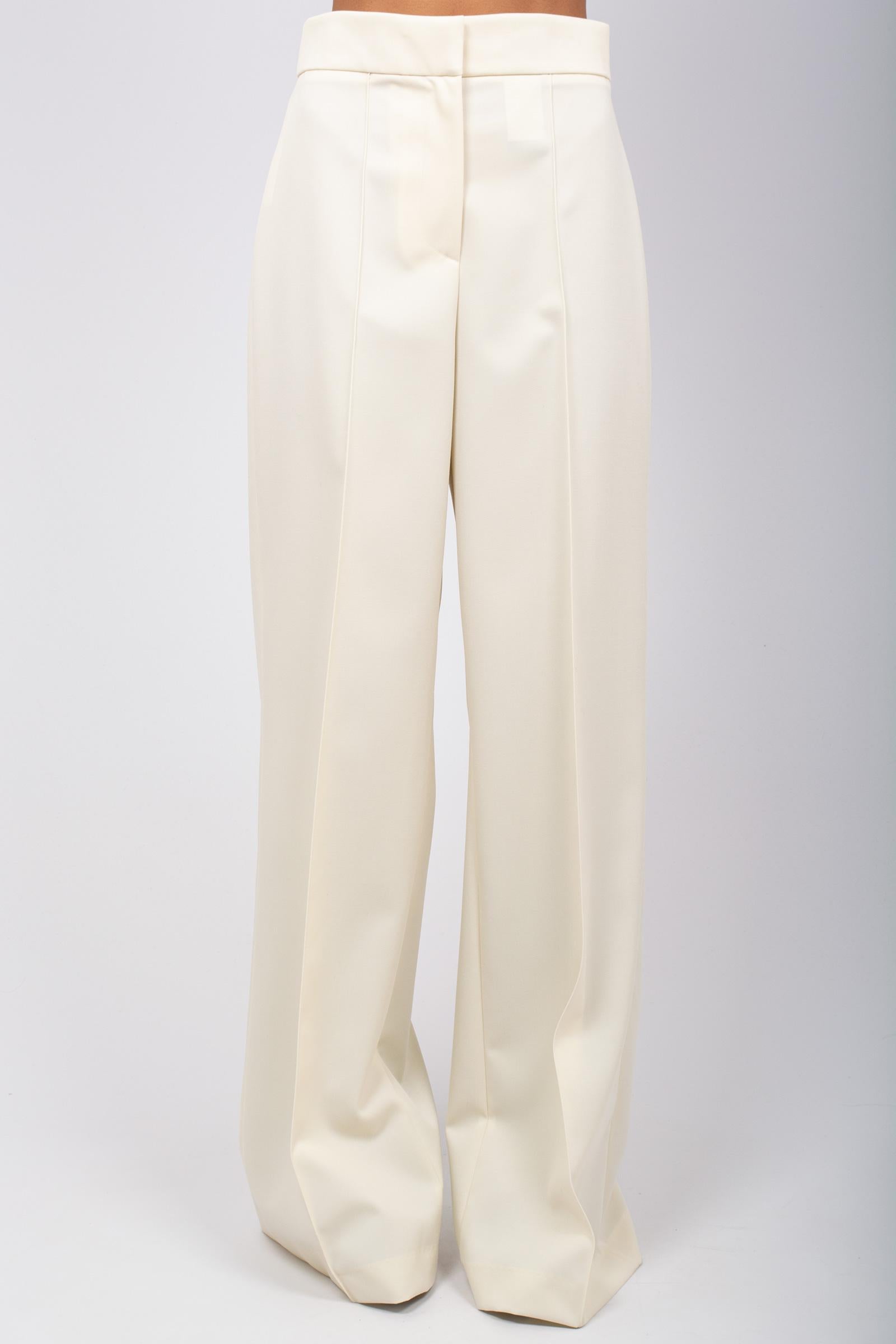 pantalone ampio in gabardine di lana 'beatrice' CDVSBEZ00STD SD740015 PT TORINO 