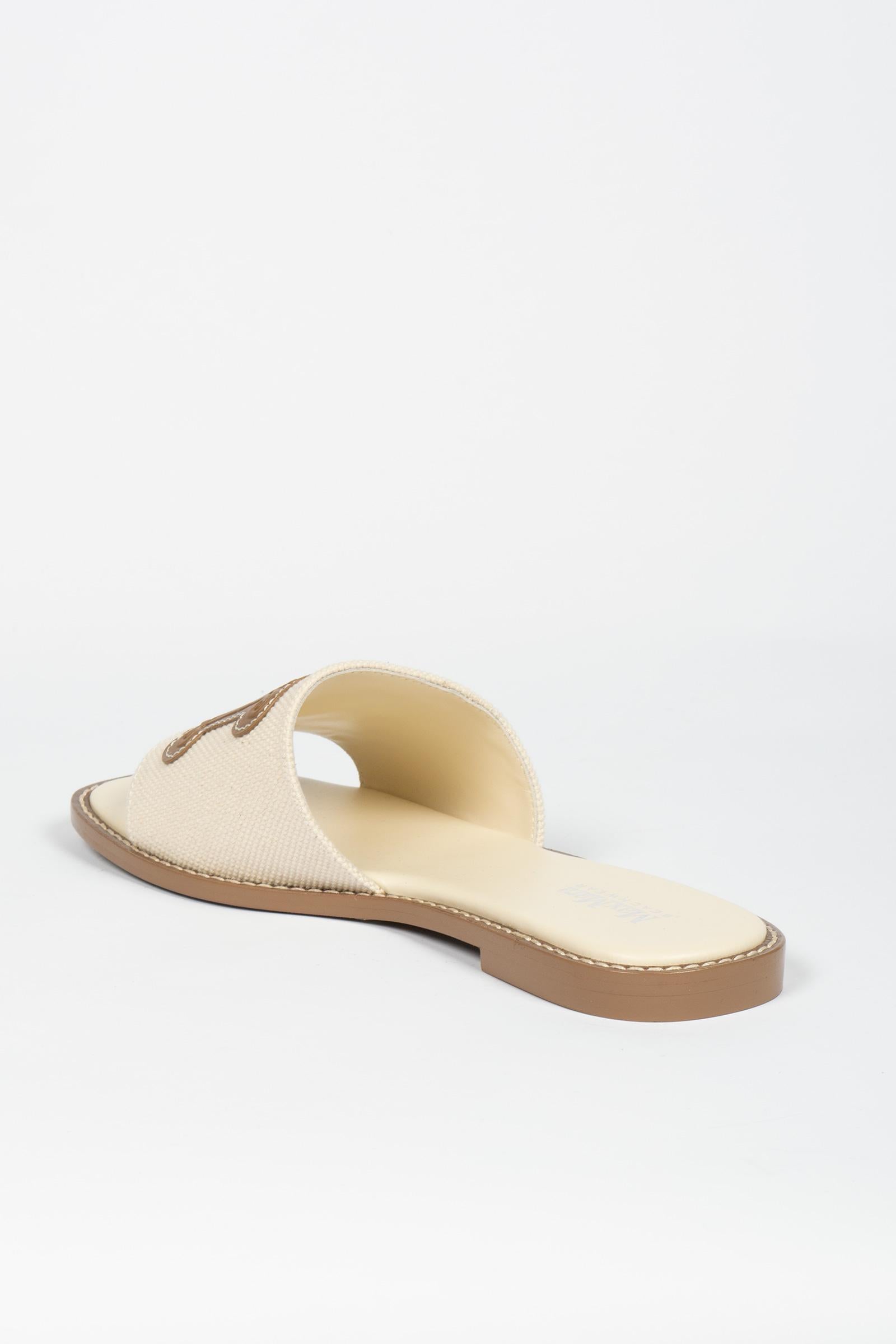 Pantofola con logo MM 'caucaso' 2616521039600 001 MAXMARA BEACHWARE 