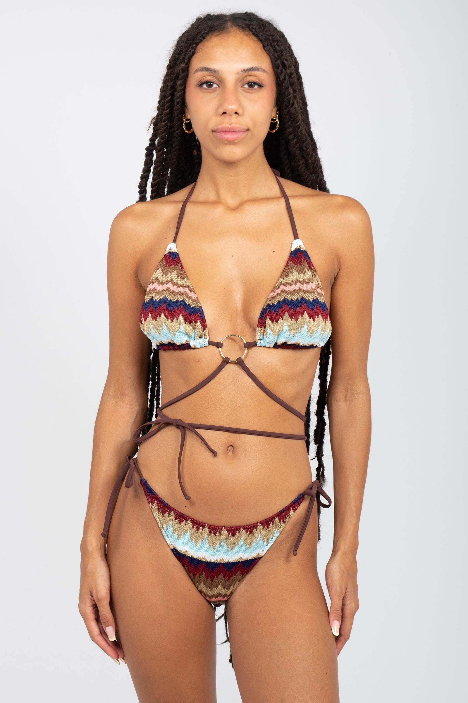 costume due pezzi in fantasia zig zag 'cavallo' CAVALLO 001 MARELLA 