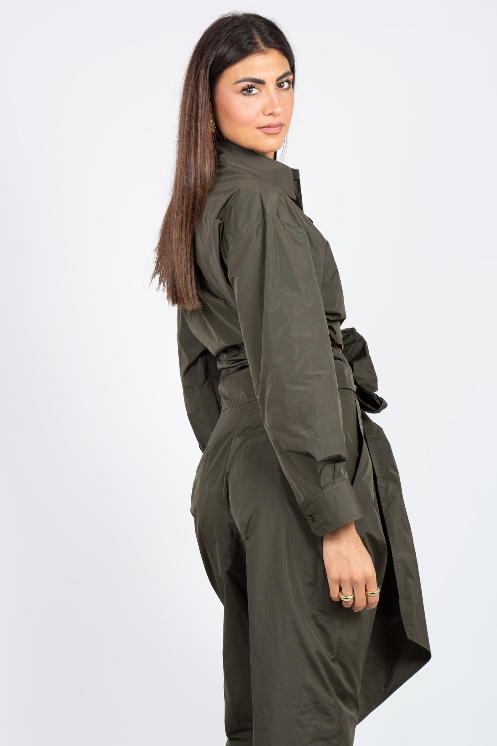 camicia in taffeta con fusciacca 'greta' P6SP03 S92 ERIKA CAVALLINI 