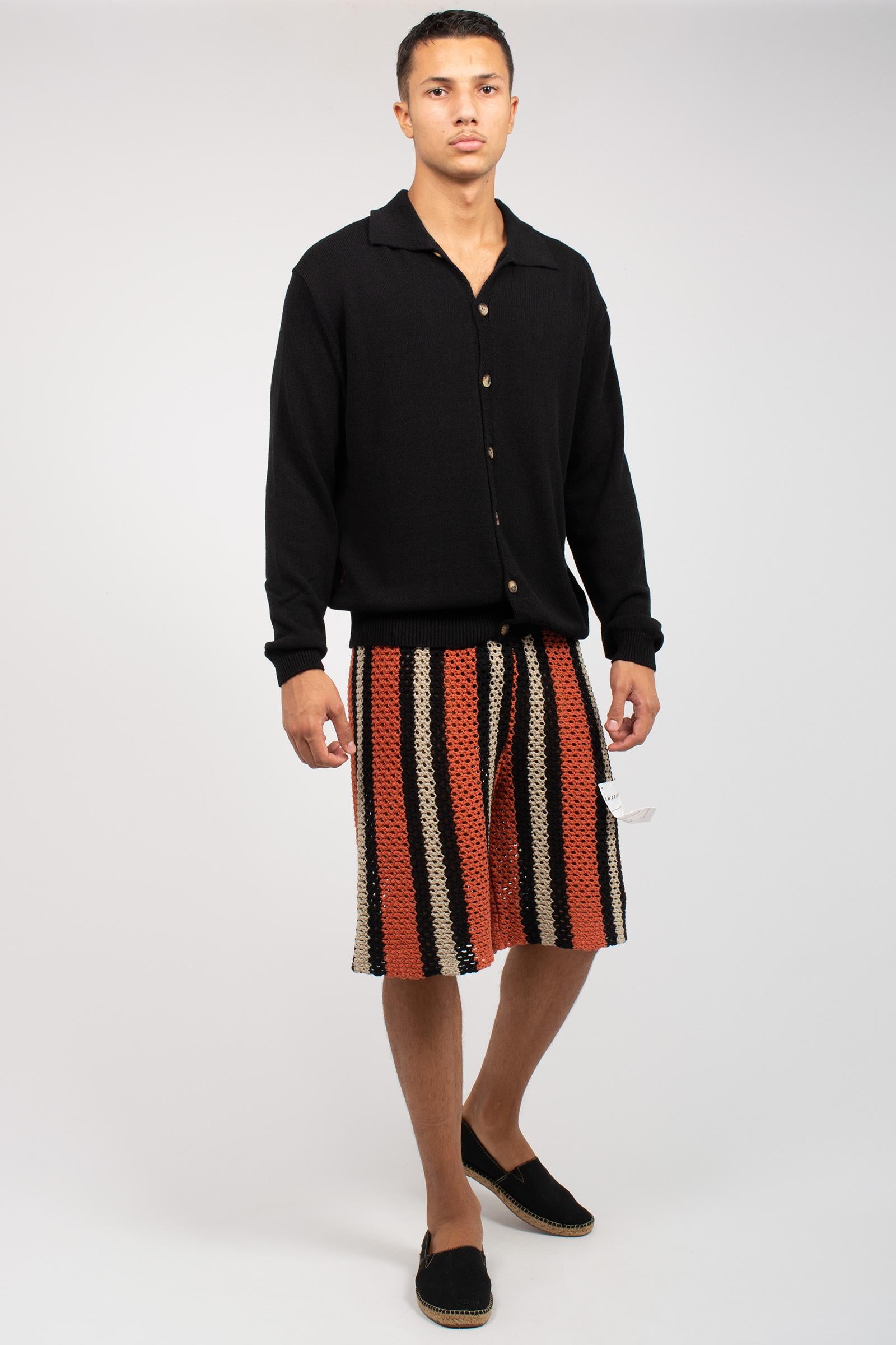 camicia in misto cotone B9D0050D NERO AMARANTO 