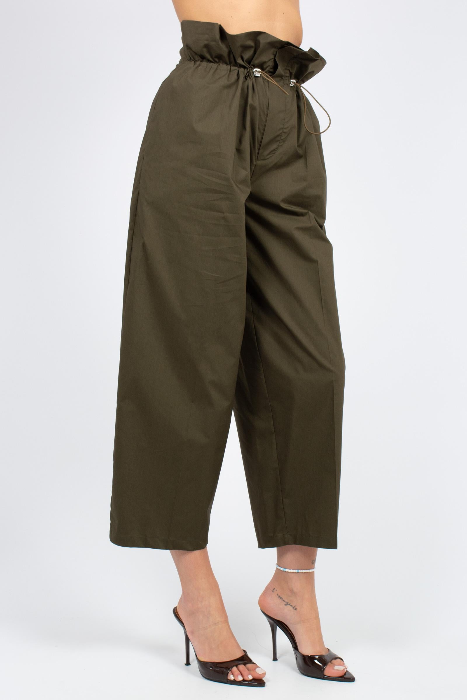 pantalone in cotone con coulisse 'shirley' P6SJ09 S92 ERIKA CAVALLINI 