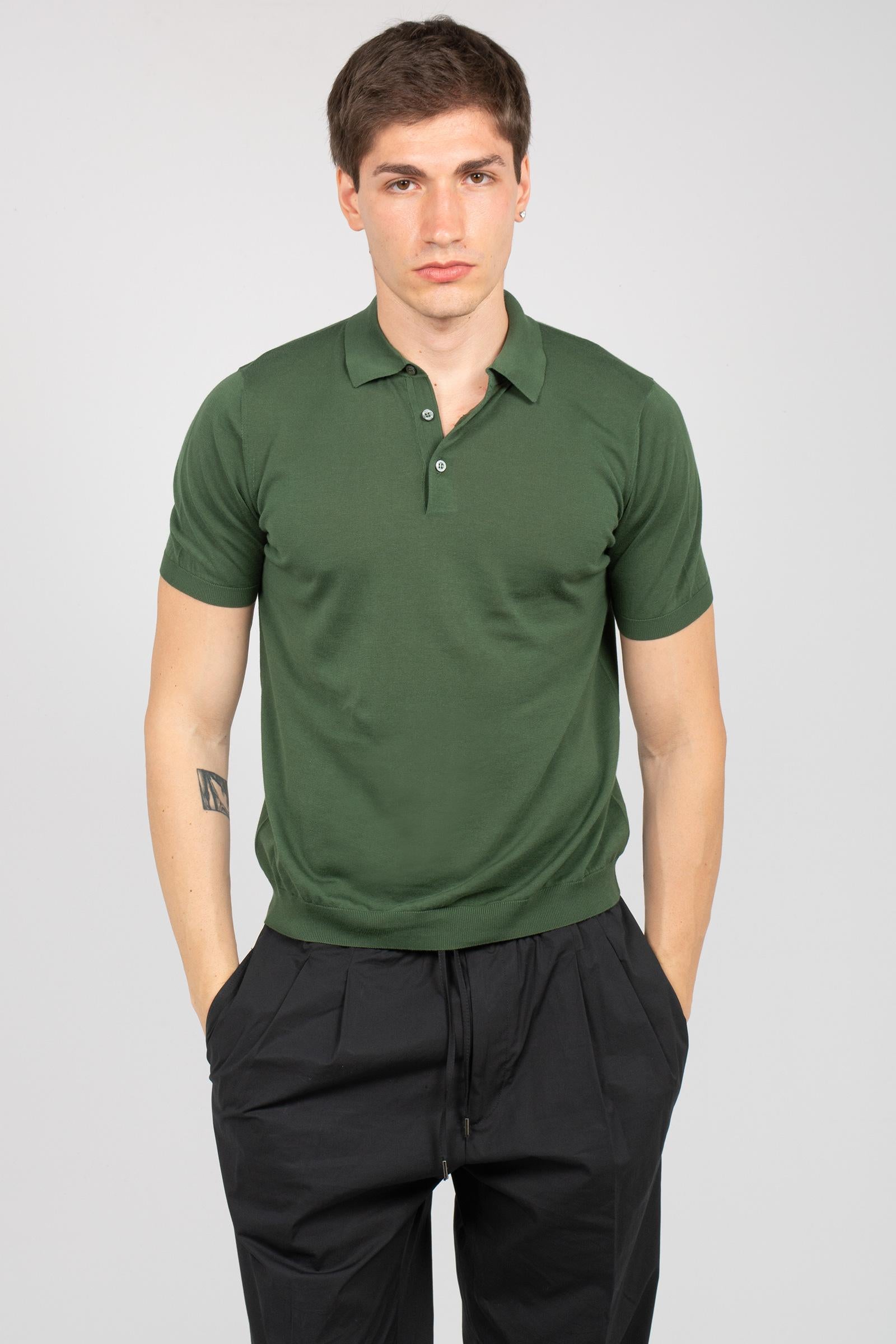 polo in cotone rasato D0GN202 473 DRUMOHR 