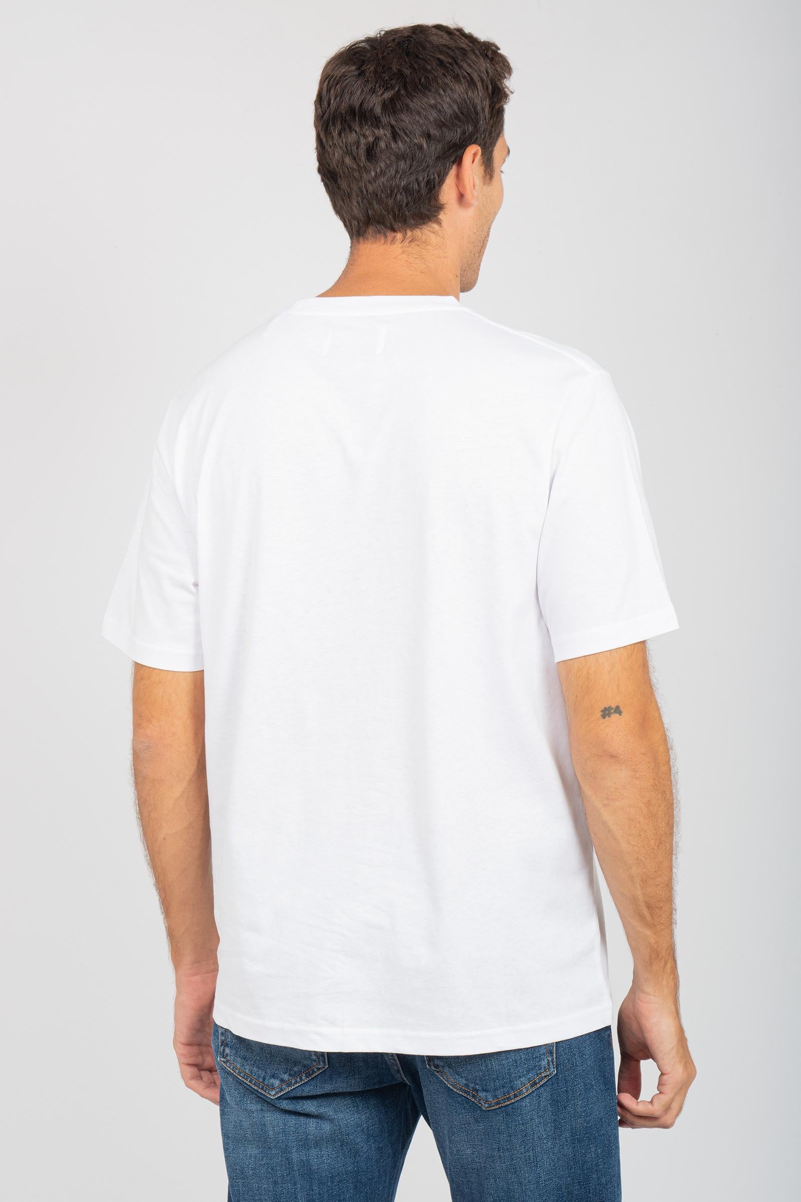 t-shirt in cotone con stampa &#39;james&#39; 30251561 110601 WOOD WOOD 