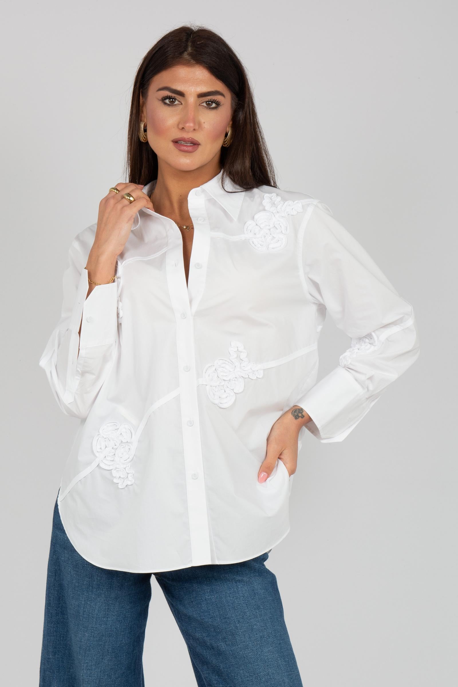 camicia in popeline di cotone 'comune' COMUNE 001 MARELLA 