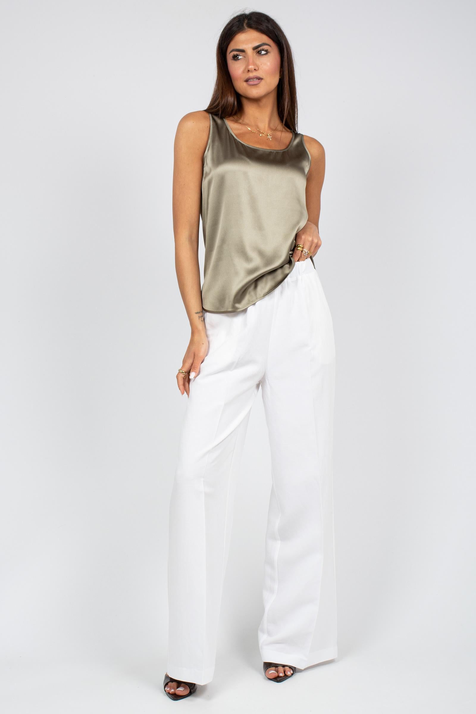 top in seta stretch 'pan' 2616161017600 007 MM - MAX MARA 