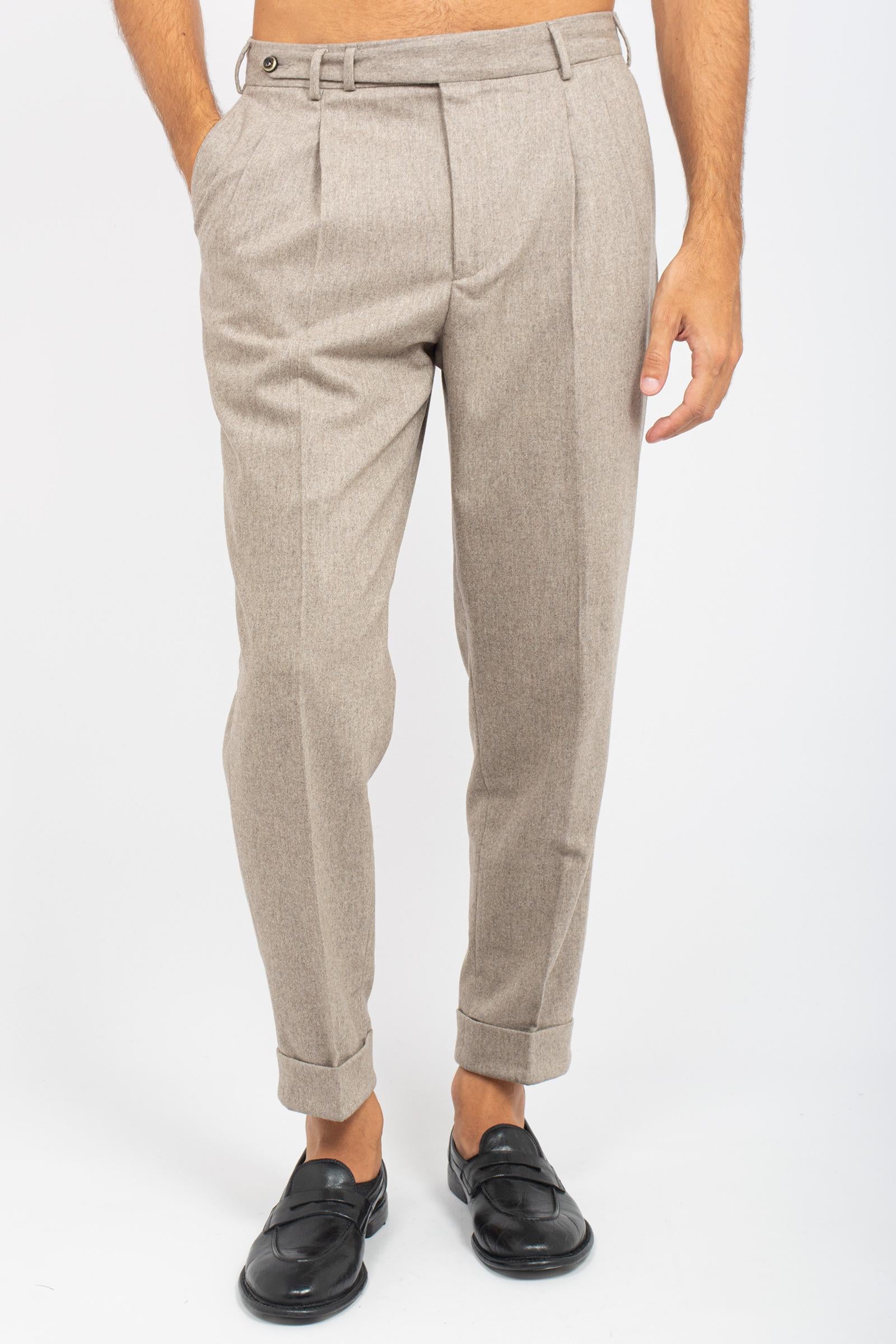 pantalone in misto lana 'carrot' COZFCLZB0CL1 TO030040 PT TORINO 