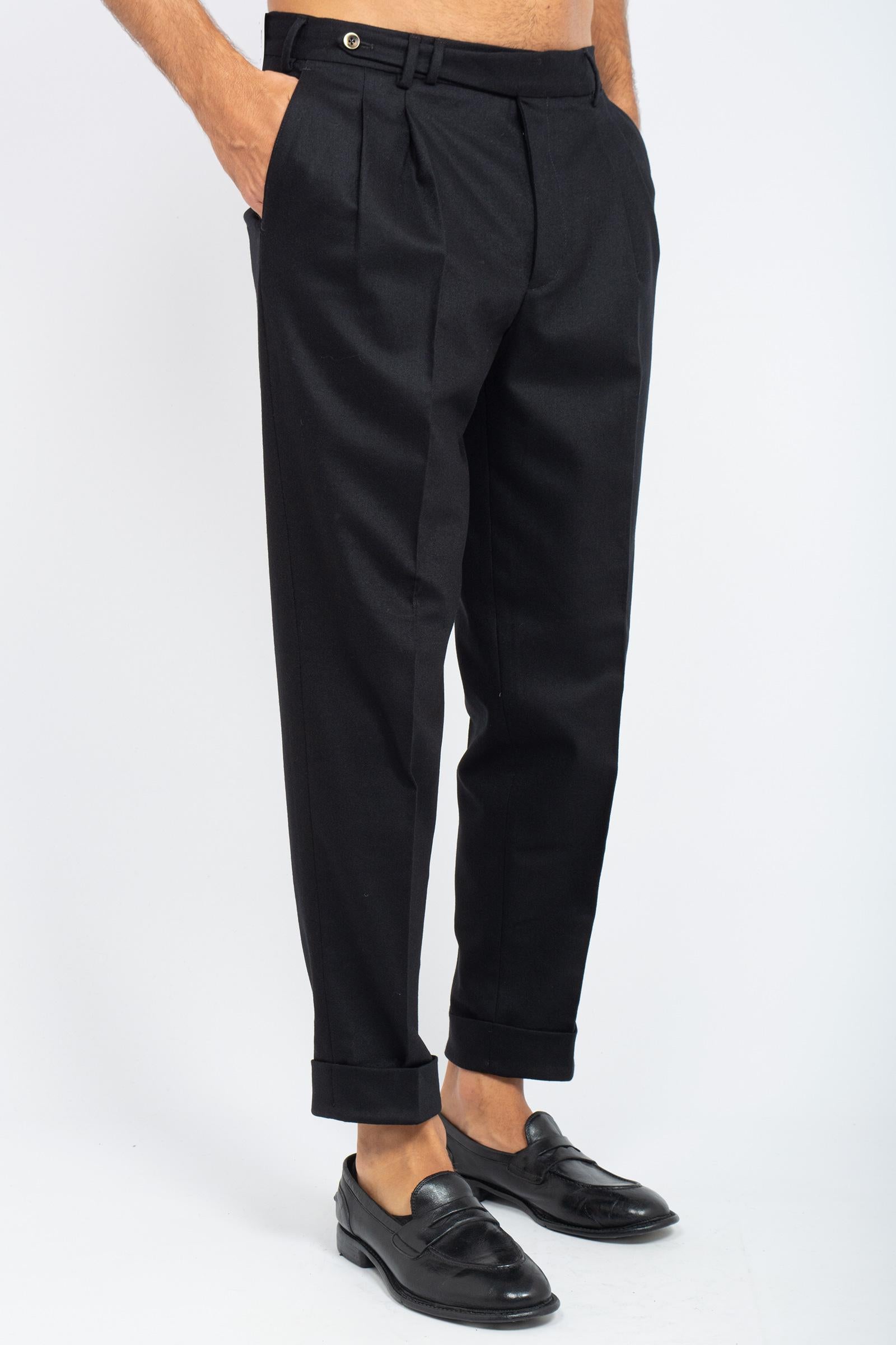 pantalone in misto lana 'carrot' COZFCLZB0CL1 TO030990 PT TORINO 