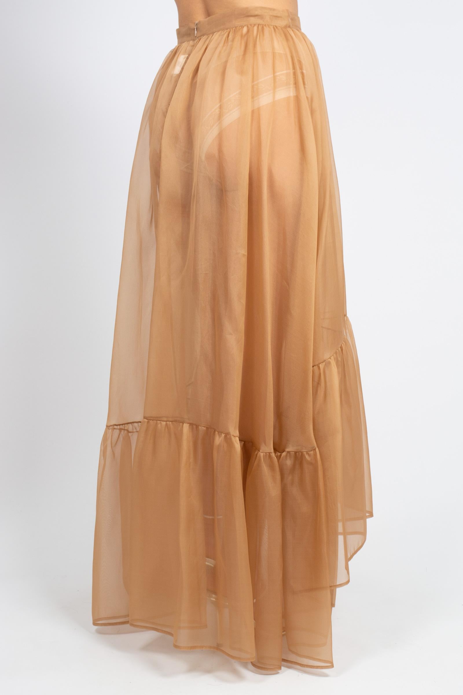 gonna lunga in organza MS2607 MOCHAMOUSSE MIRIAM STELLA 