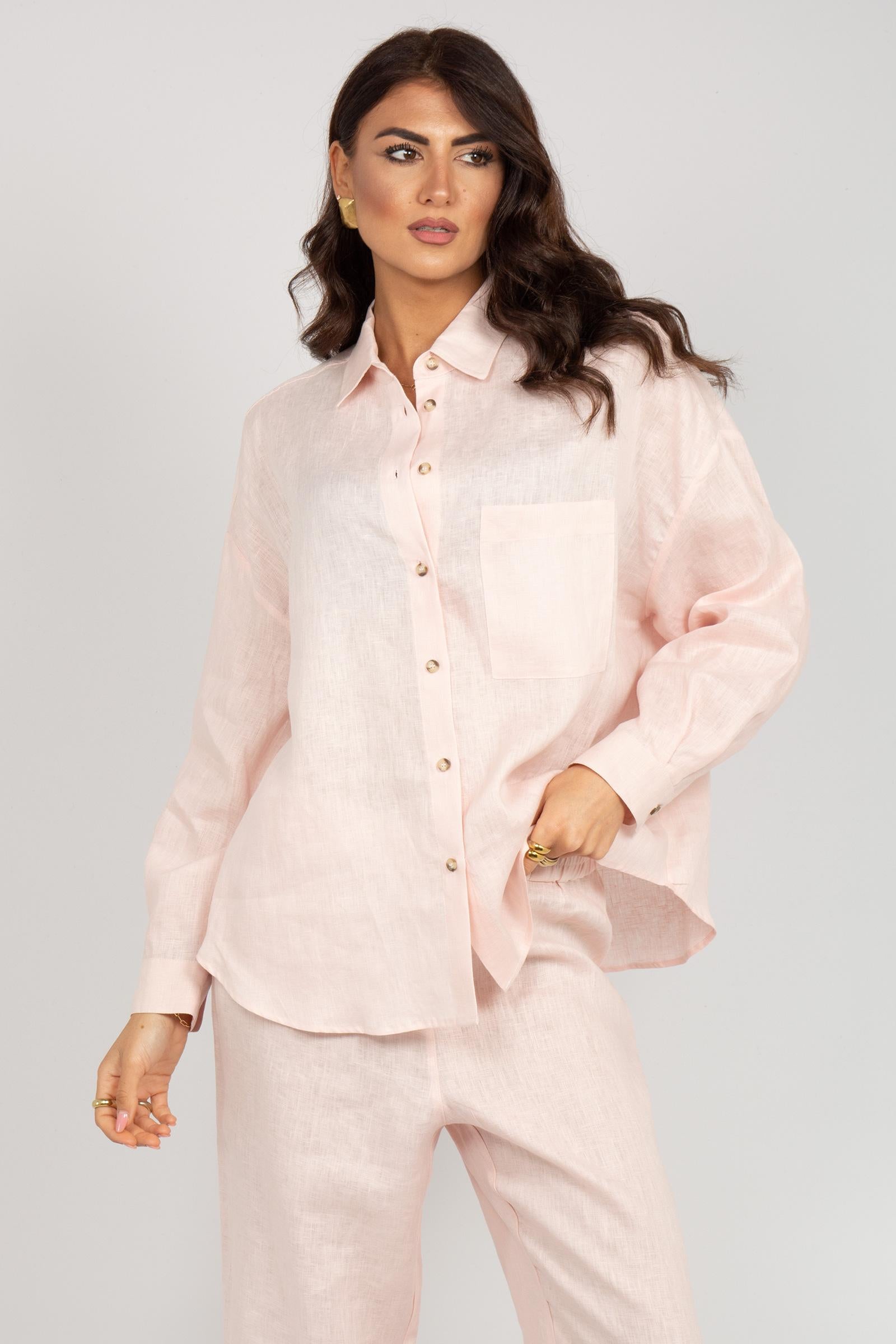camicia in lino 5012R003101N 06 DIANA GALLESI 