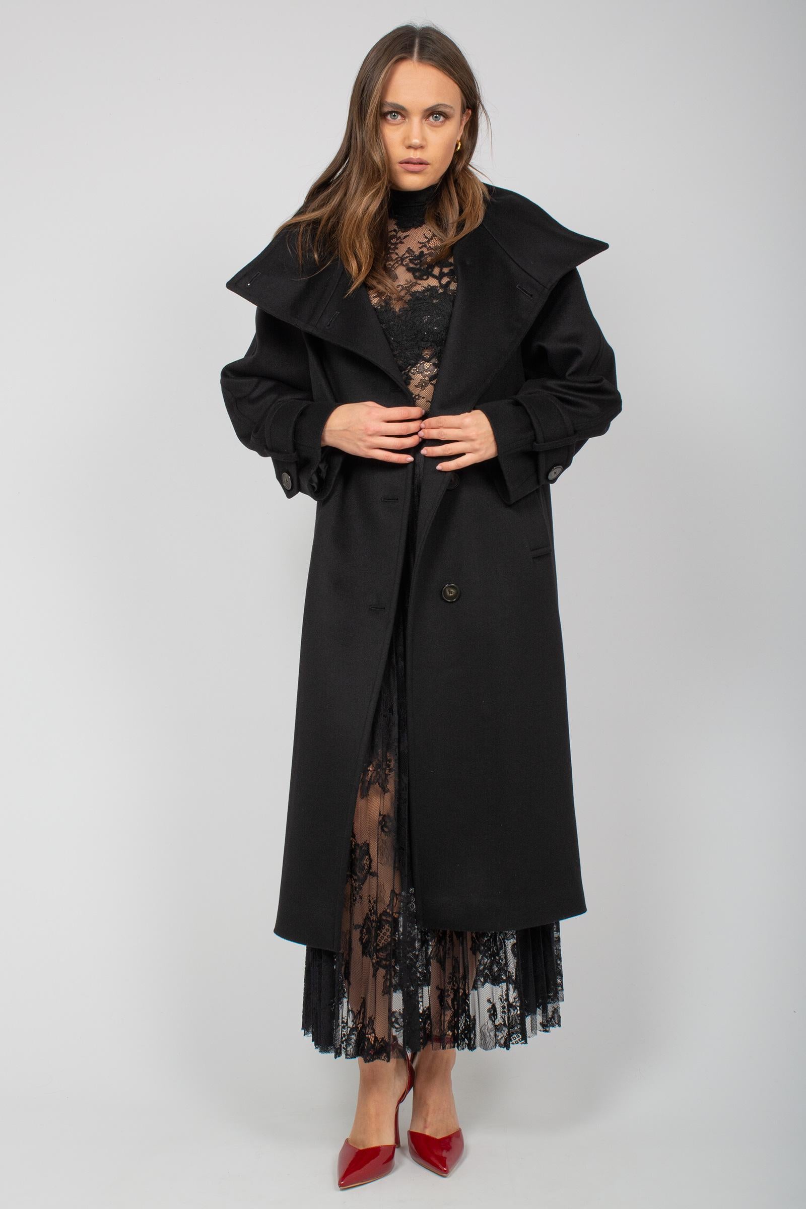 cappotto collo alto in panno di lana 4600265307 9224 TARDIA 