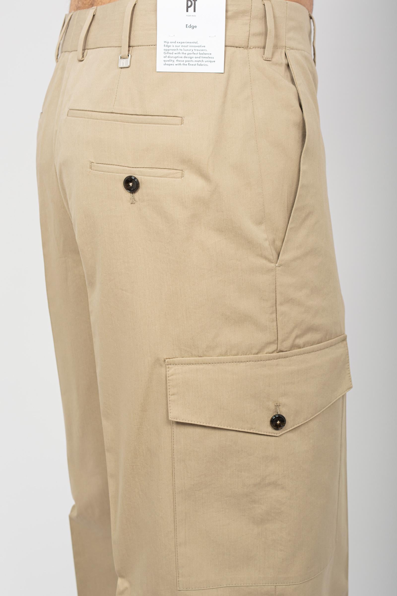 Pantalone in cotone e viscosa &#39;wide&#39; C0ASAFZL0FWD BP760040 PT TORINO 