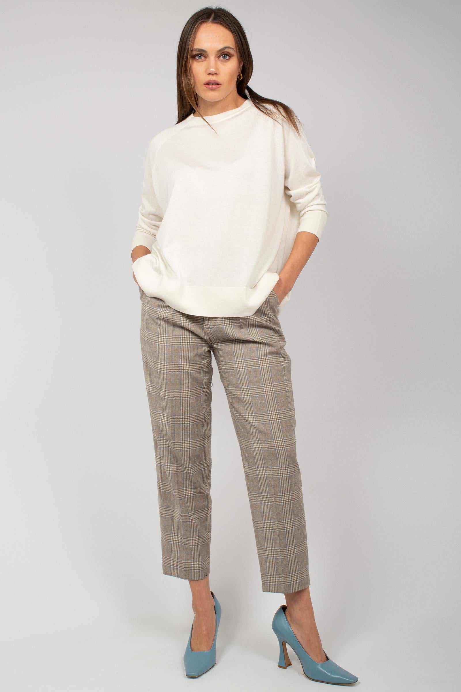 pantalone con pince 'daisy' CDVSDAZ00STD MA230040 PT TORINO 