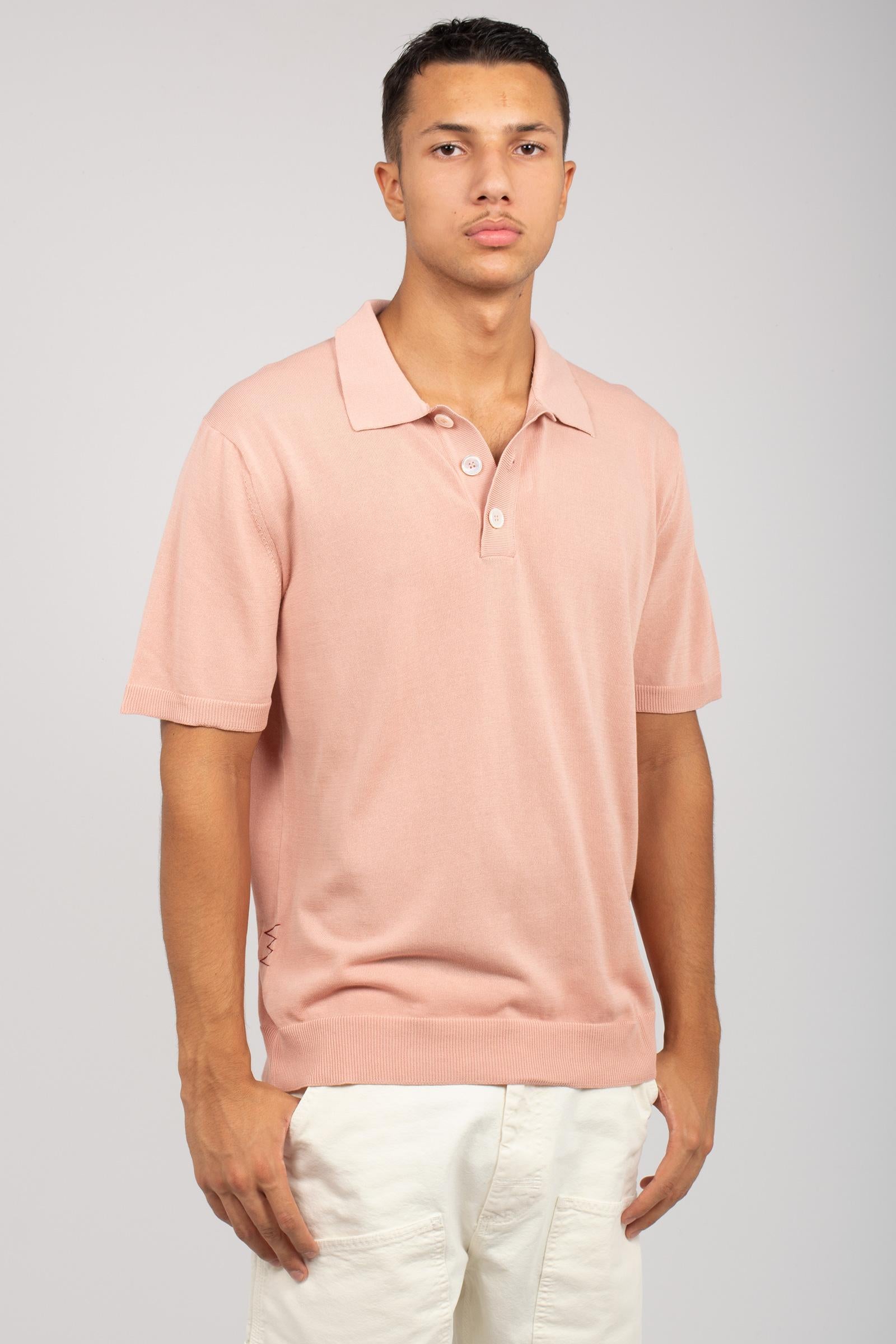 polo in filo di cotone B9D0013D ROSA AMARANTO 