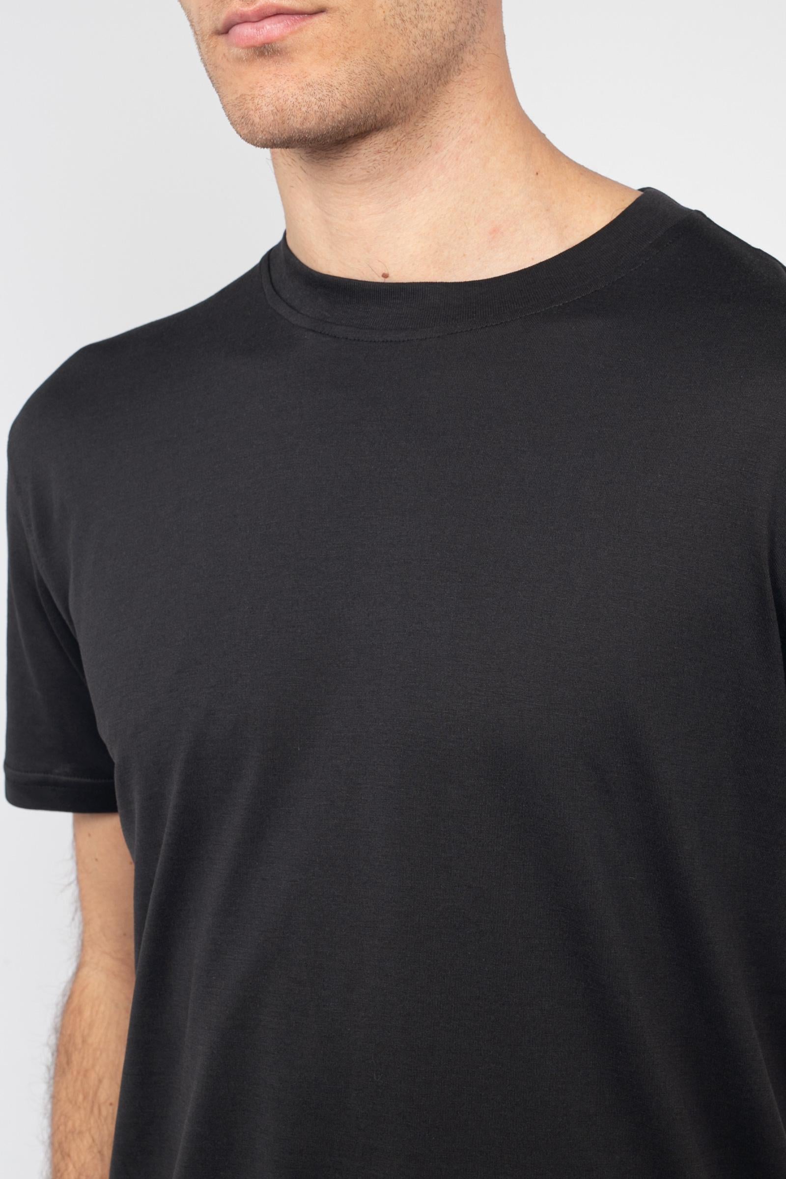 t-shirt in cotone e seta TL5STM050LEL 01CD0990 PT TORINO 