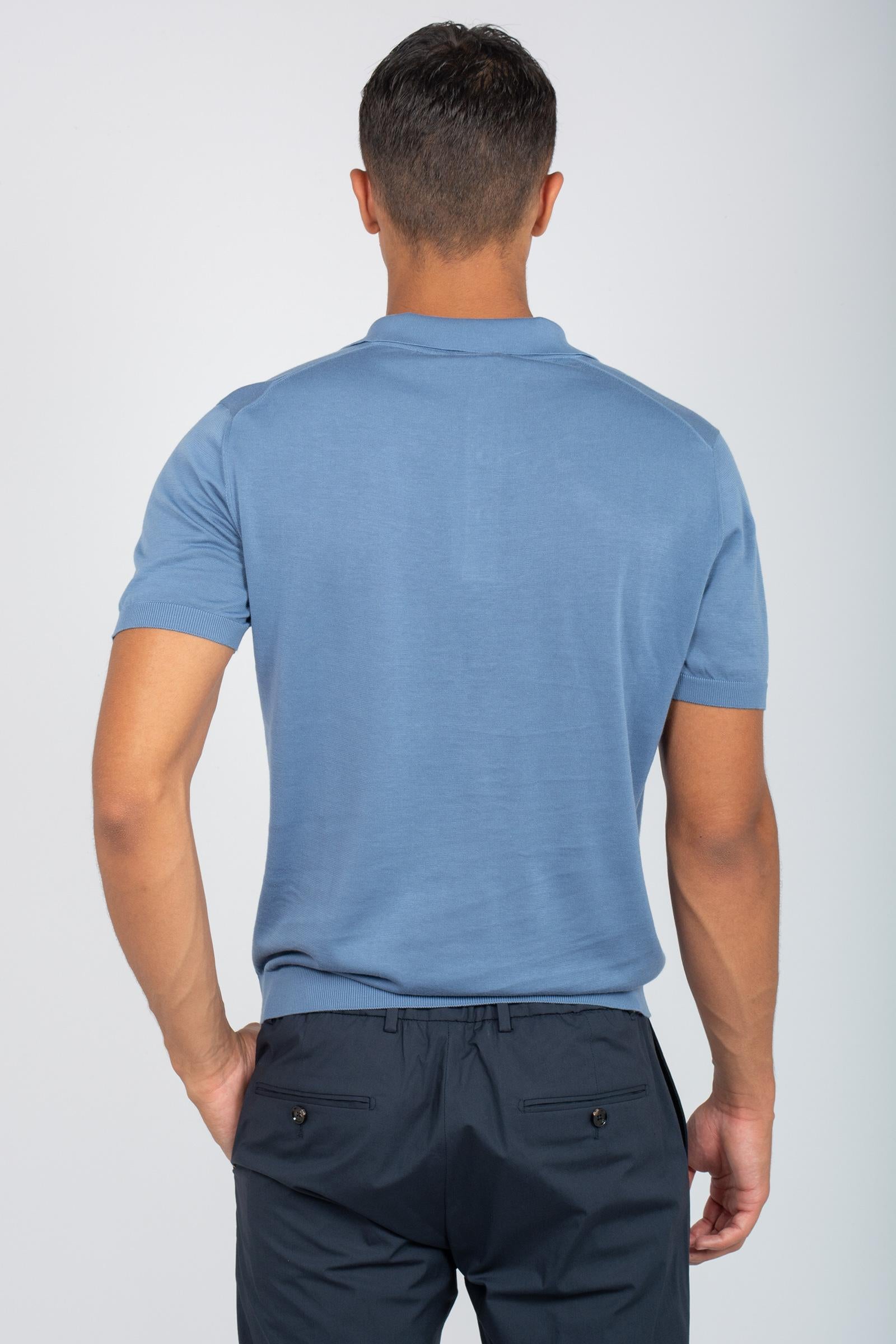 polo in cotone unito D0GN202 725 DRUMOHR 