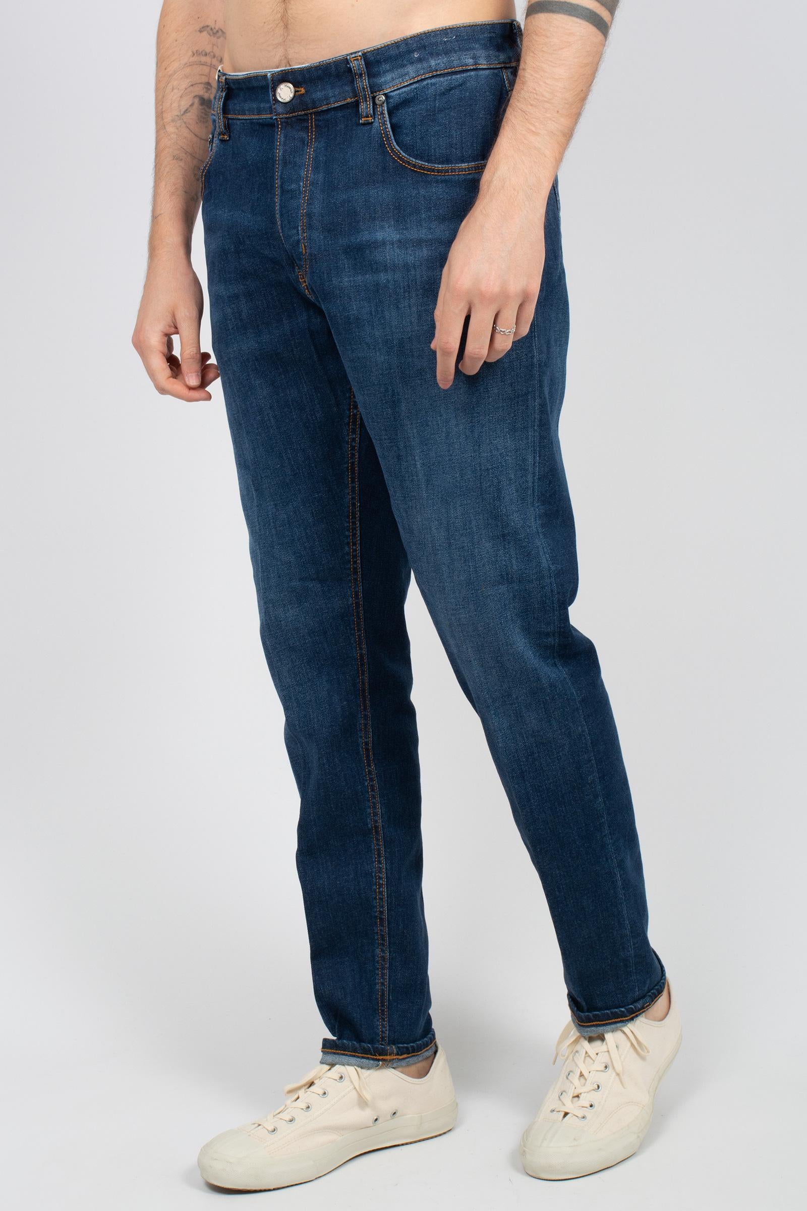 jeans in bull di cotone stretch 'raggae fit' C5TP05B0 IM5810MN25 PT TORINO DENIM 