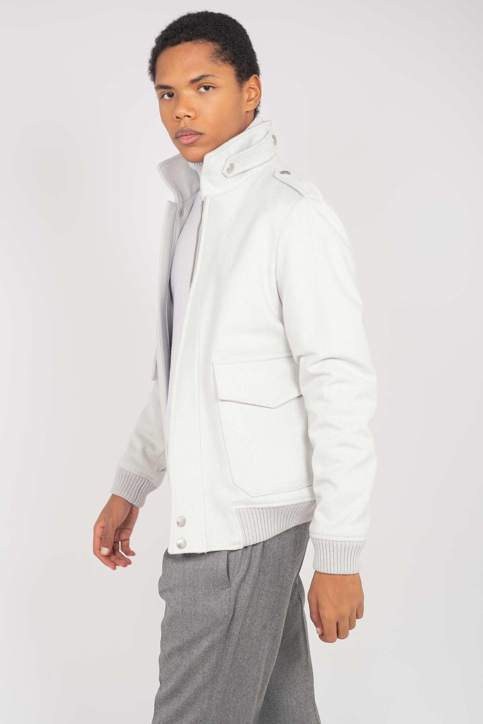 bomber in panno di lana loro piana 8400853201M1 9402 TARDIA 