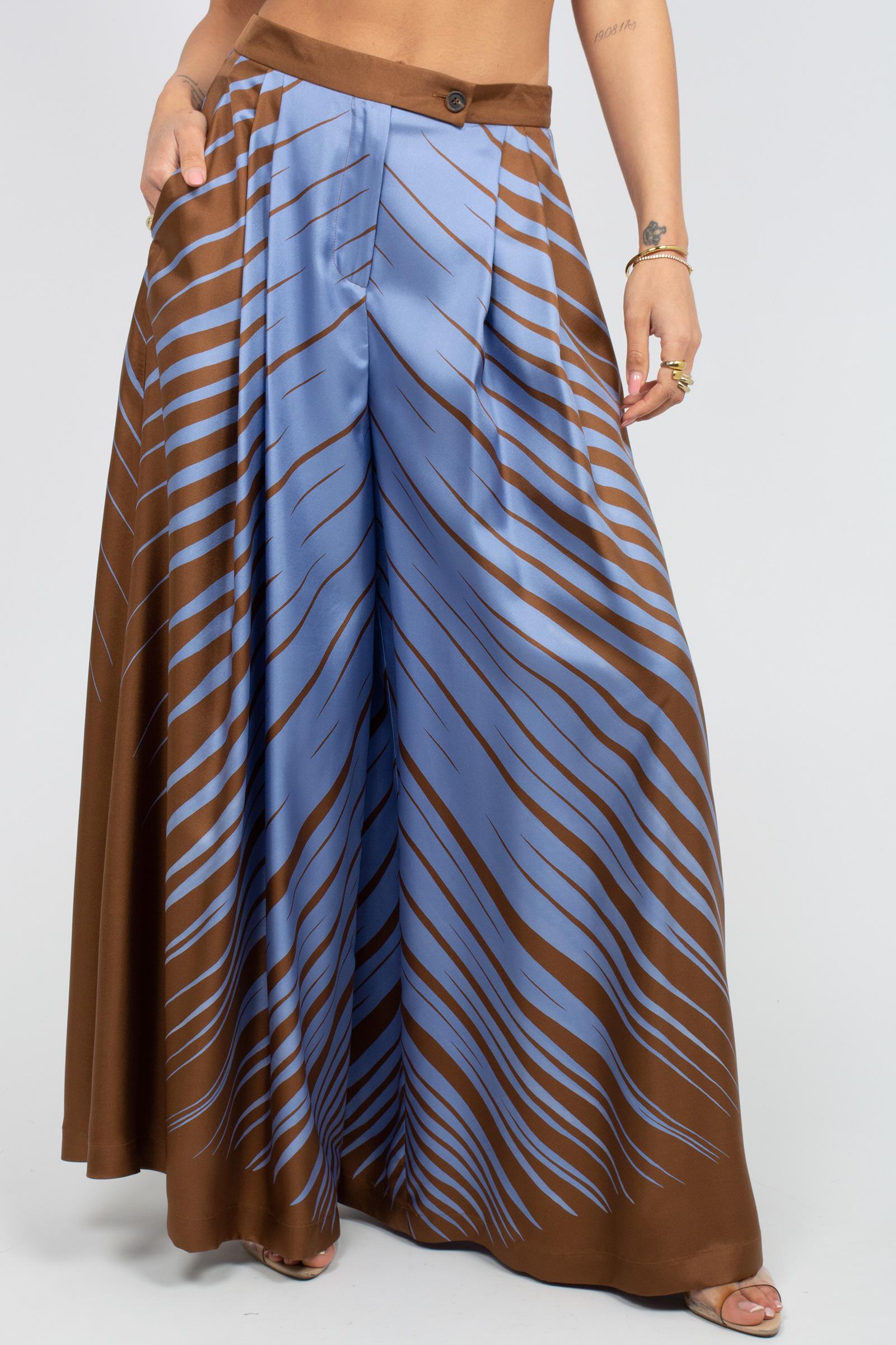pantalone in seta stampata 26SMCP25826SSE229 68304 MAISON COGO 