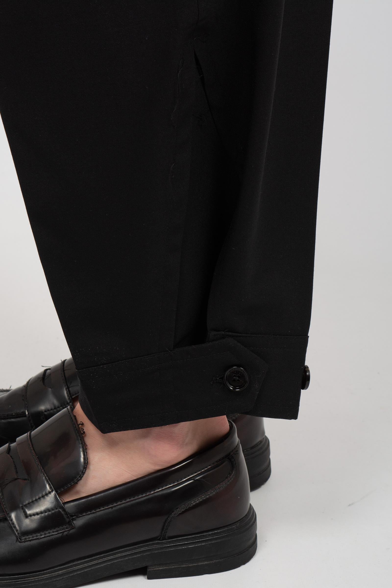 pantalone con bottoni sul fondo 'peter' PETERSMPS26 NERO BE ABLE 