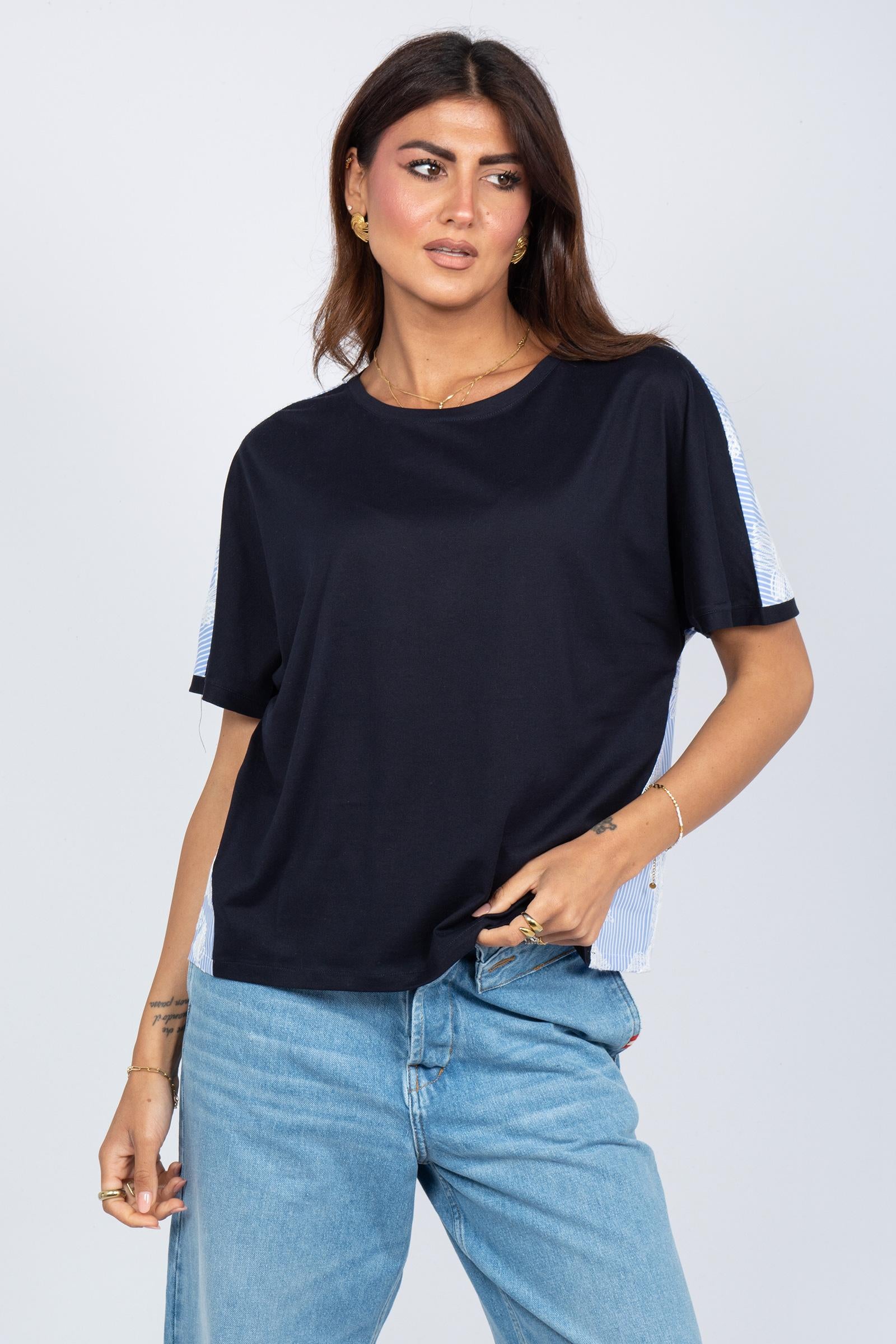 blusa kimono in cotone SS260171464 80 PUROTATTO 